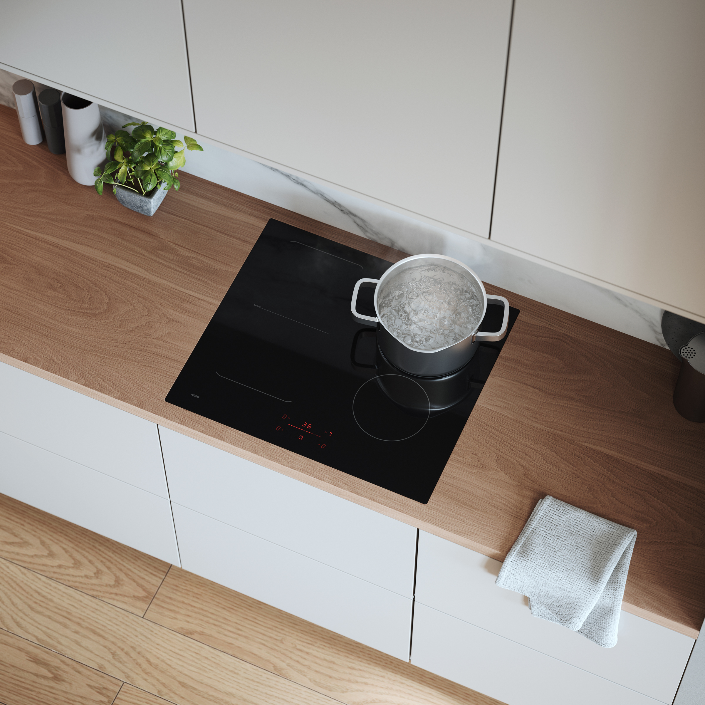 ATAG HI66471D kookplaat Zwart Ingebouwd 60 cm Inductiekookplaat zones 4 zone(s) - Afbeelding 4