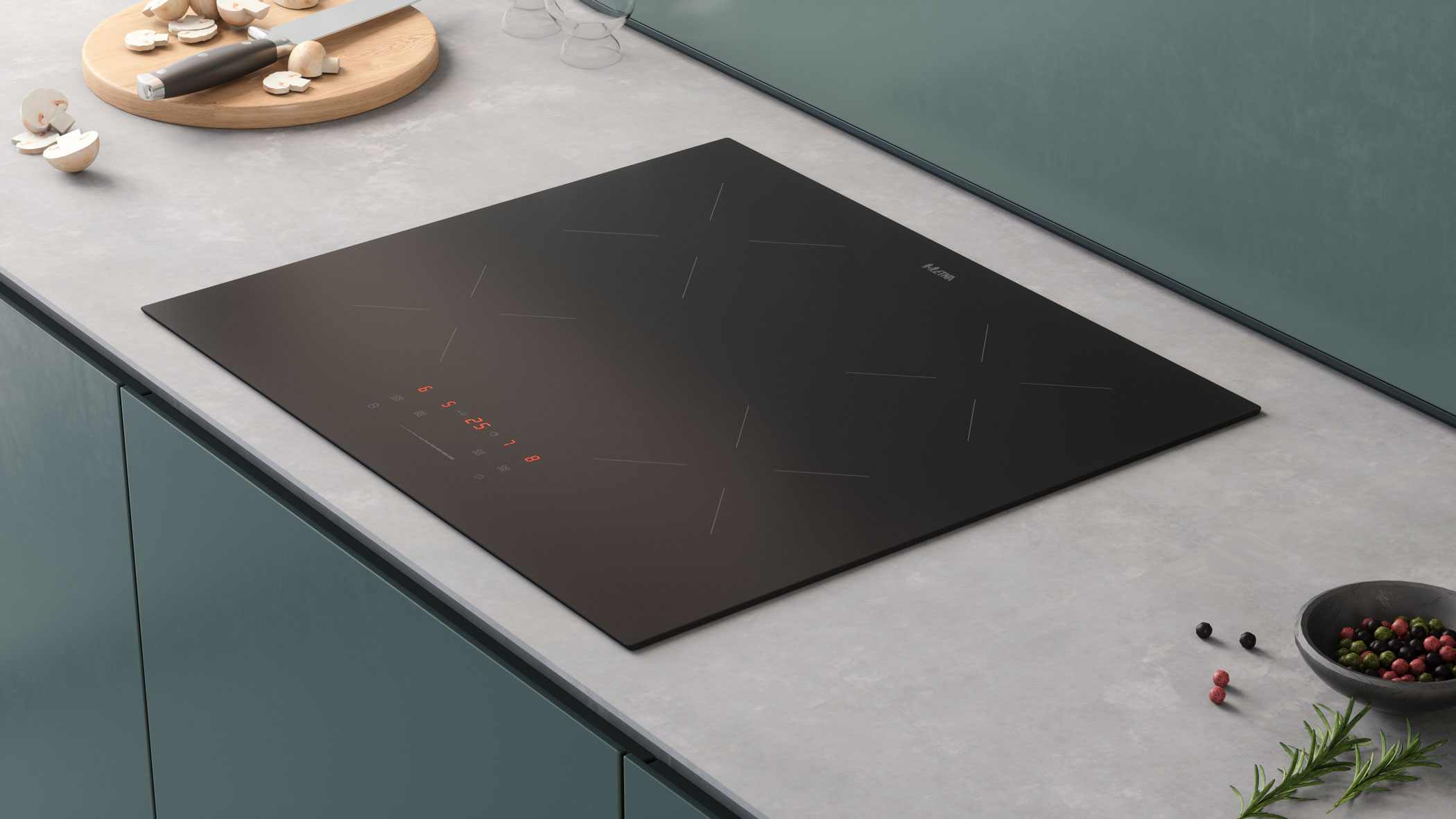 ETNA KI159ZT kookplaat Zwart Ingebouwd 59 cm Inductiekookplaat zones 4 zone(s) - Afbeelding 7
