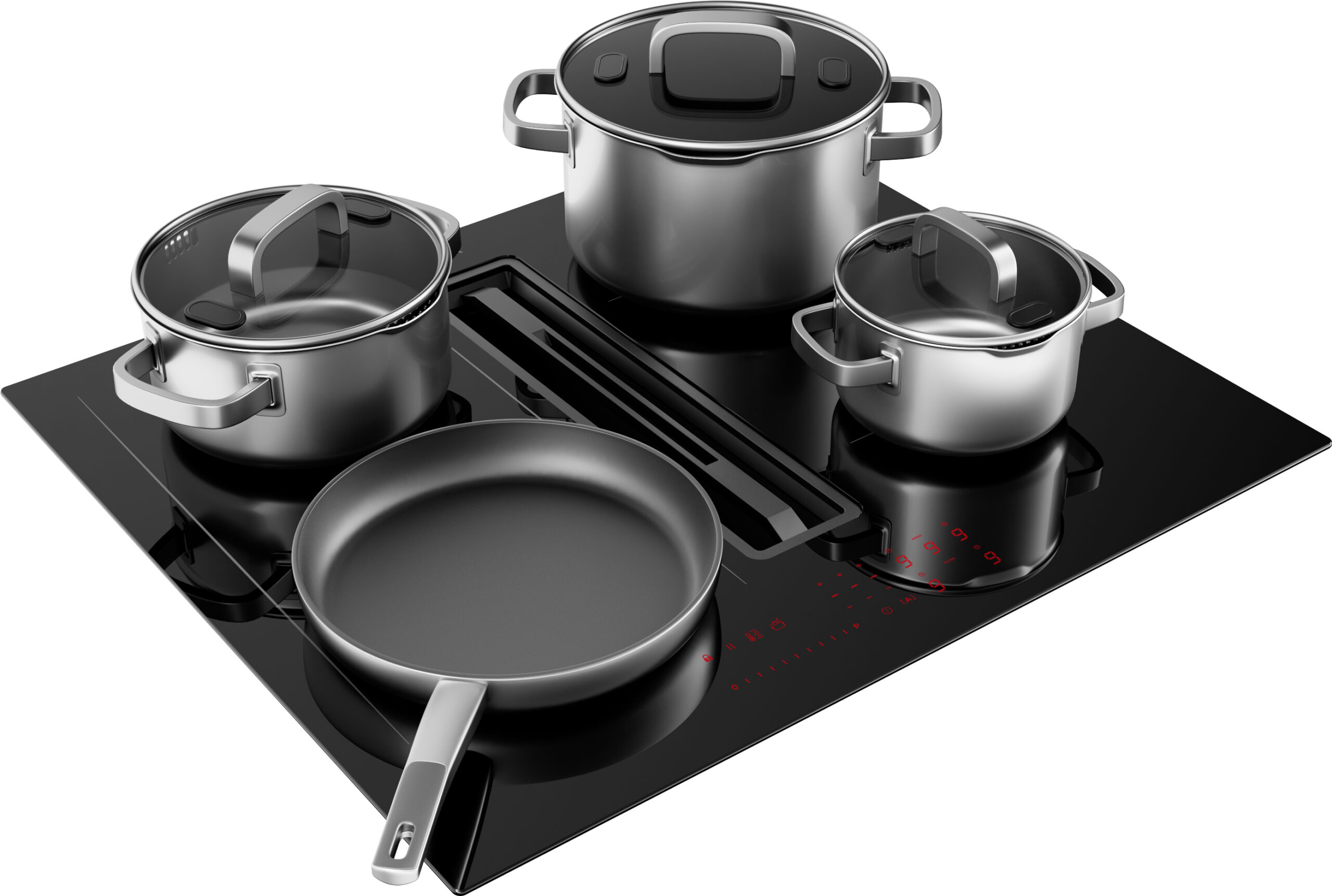 ETNA AKI560ZT kookplaat Zwart Ingebouwd 60 cm Inductiekookplaat zones 4 zone(s) Inbouw afzuigkap - Afbeelding 3