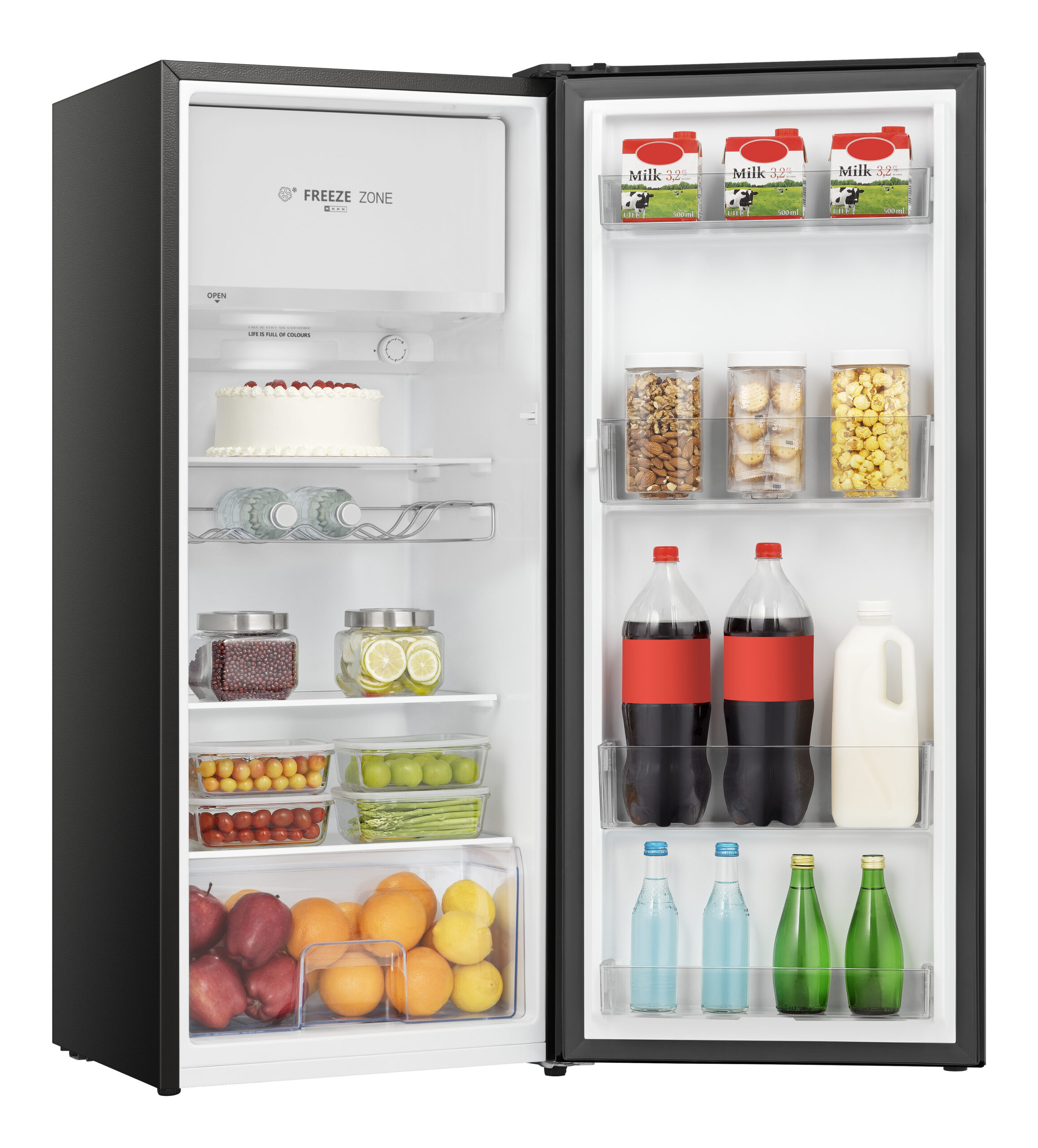 Hisense RR220D4BBE combi-koelkast Vrijstaand 165 l Zwart - Afbeelding 6