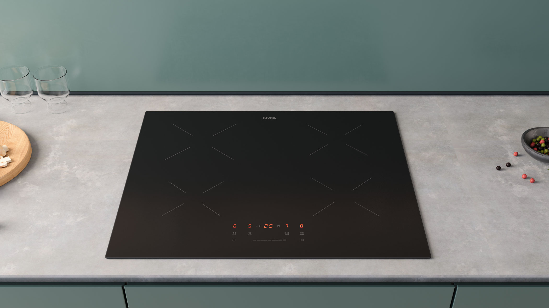ETNA KI159ZT kookplaat Zwart Ingebouwd 59 cm Inductiekookplaat zones 4 zone(s) - Afbeelding 8