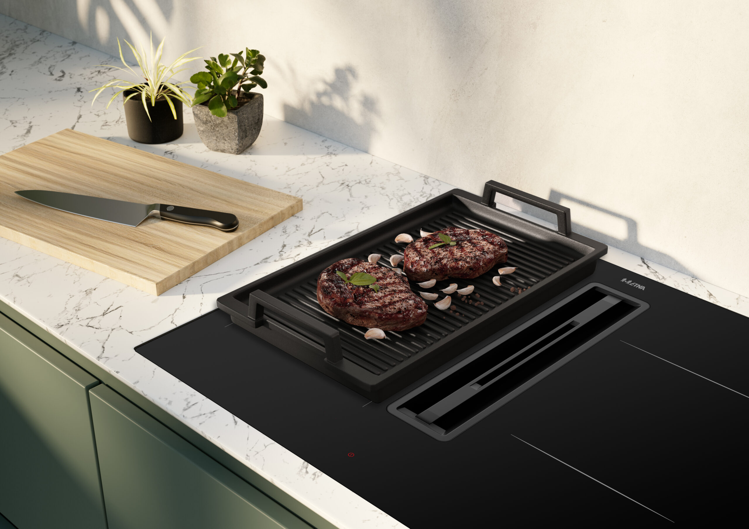 ETNA AKI560ZT kookplaat Zwart Ingebouwd 60 cm Inductiekookplaat zones 4 zone(s) Inbouw afzuigkap - Afbeelding 11