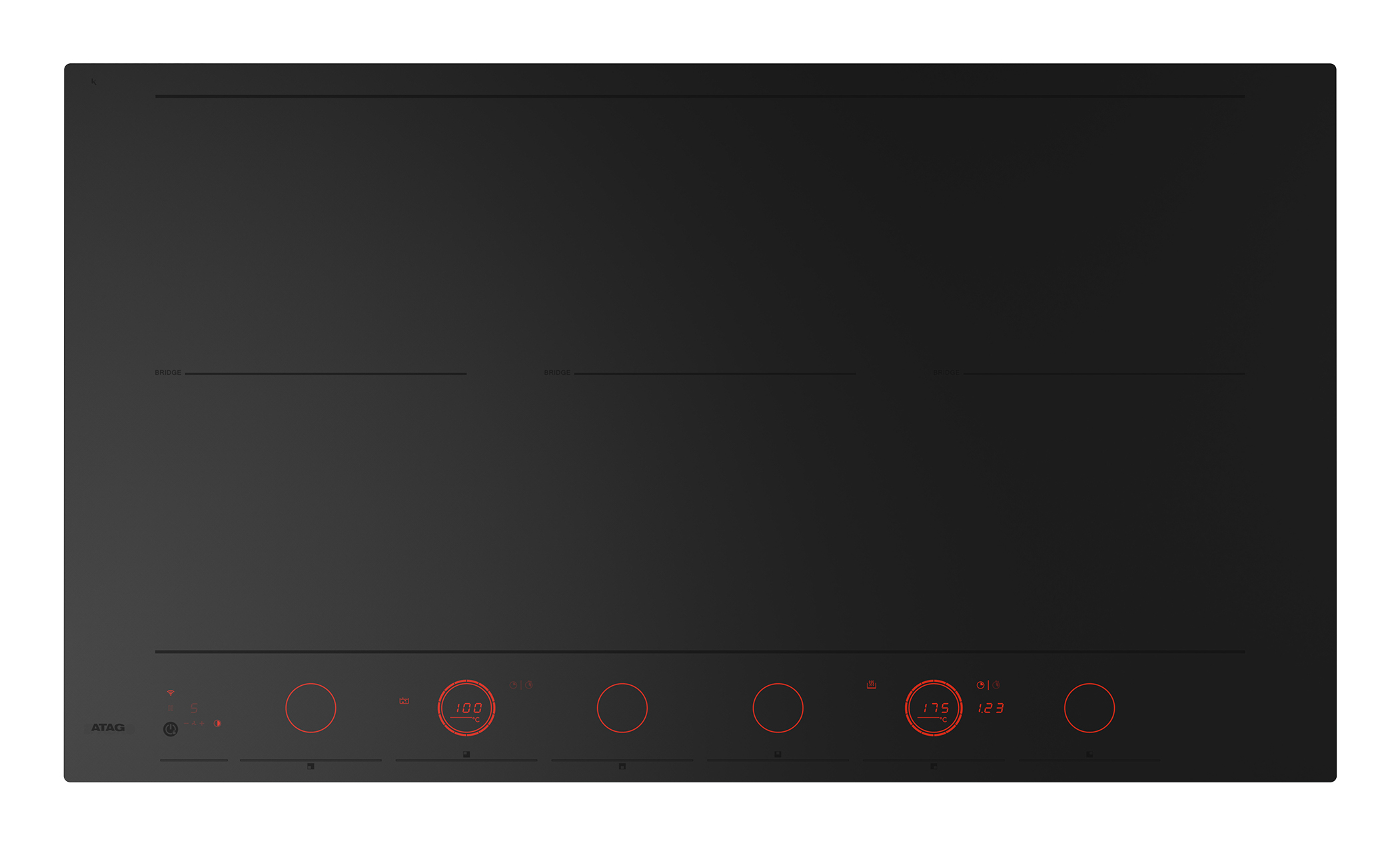 ATAG HI29672SVI kookplaat Zwart Ingebouwd 90 cm Inductiekookplaat zones 6 zone(s)