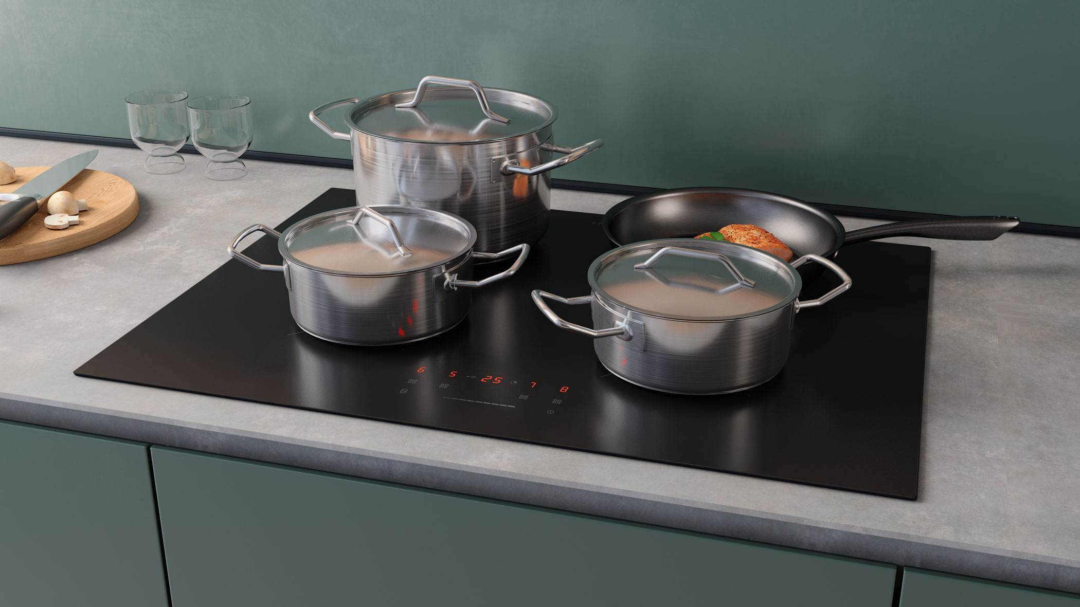 ETNA KI170ZT kookplaat Zwart Ingebouwd 70 cm Inductiekookplaat zones 4 zone(s) - Afbeelding 10