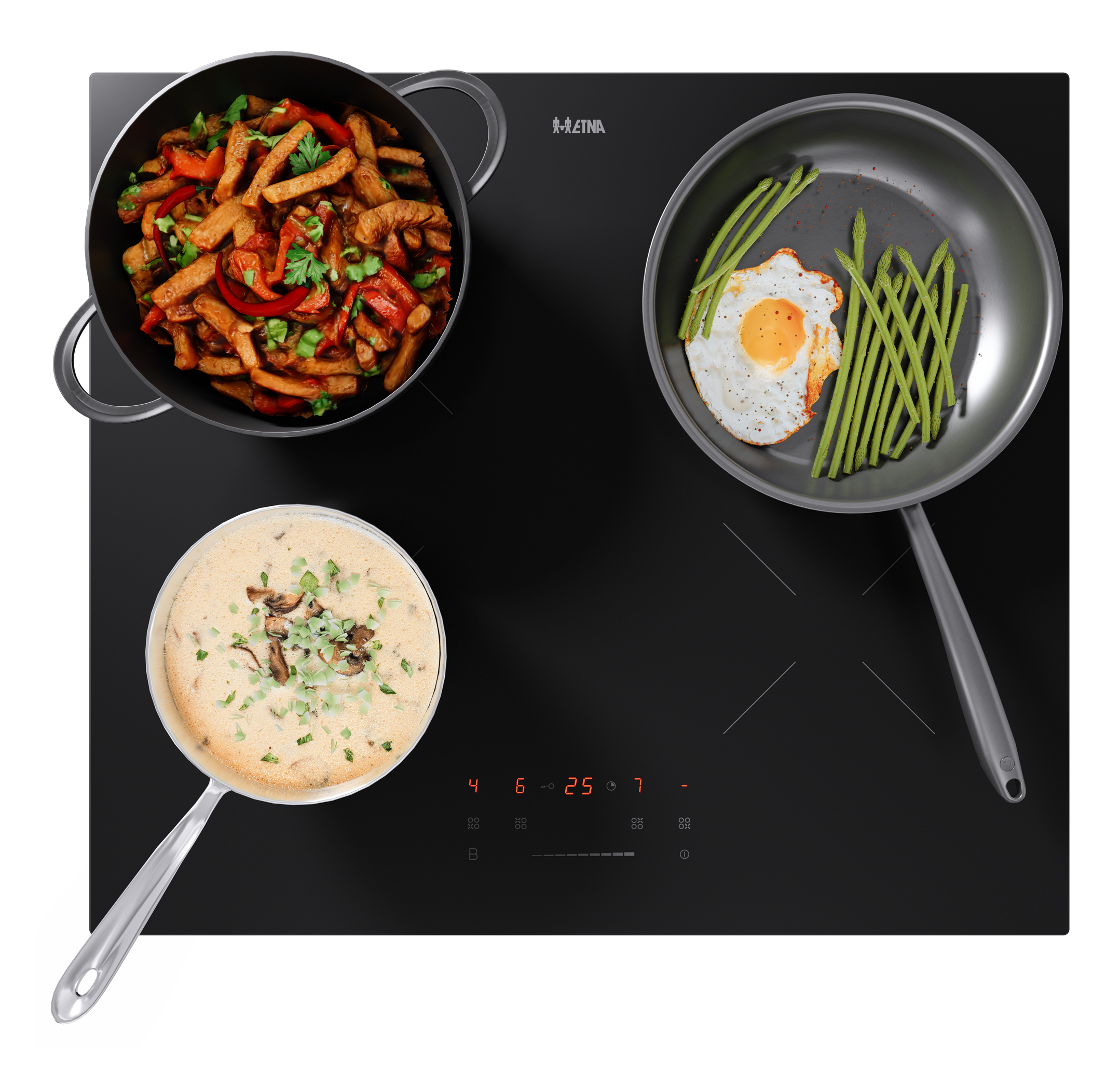 ETNA KI159ZT kookplaat Zwart Ingebouwd 59 cm Inductiekookplaat zones 4 zone(s) - Afbeelding 5