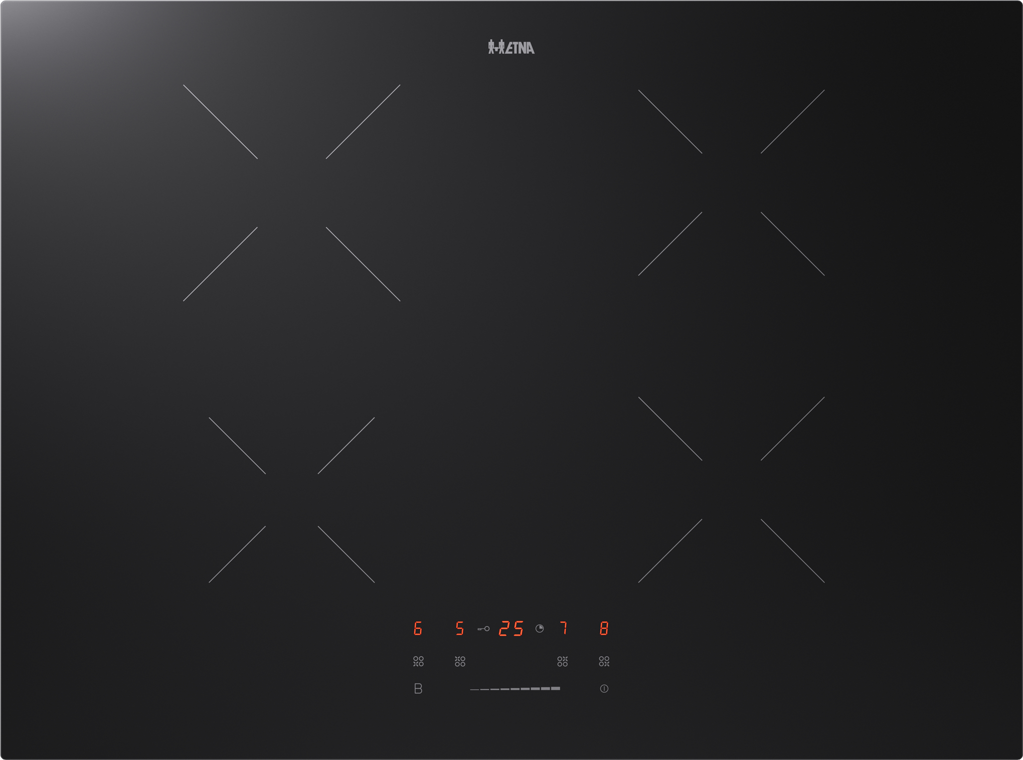 ETNA KI170ZT kookplaat Zwart Ingebouwd 70 cm Inductiekookplaat zones 4 zone(s)
