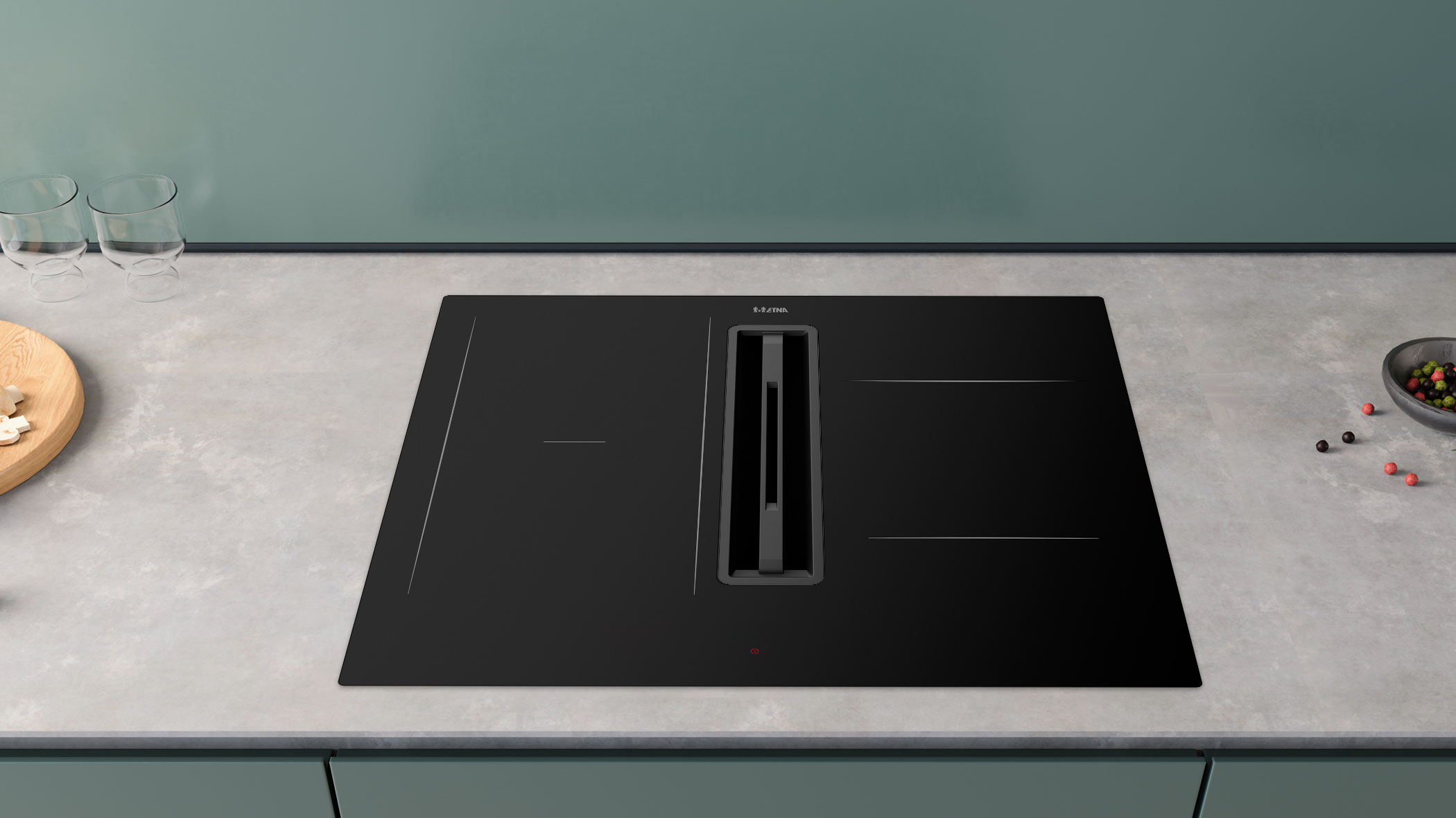 ETNA AKI560ZT kookplaat Zwart Ingebouwd 60 cm Inductiekookplaat zones 4 zone(s) Inbouw afzuigkap - Afbeelding 10