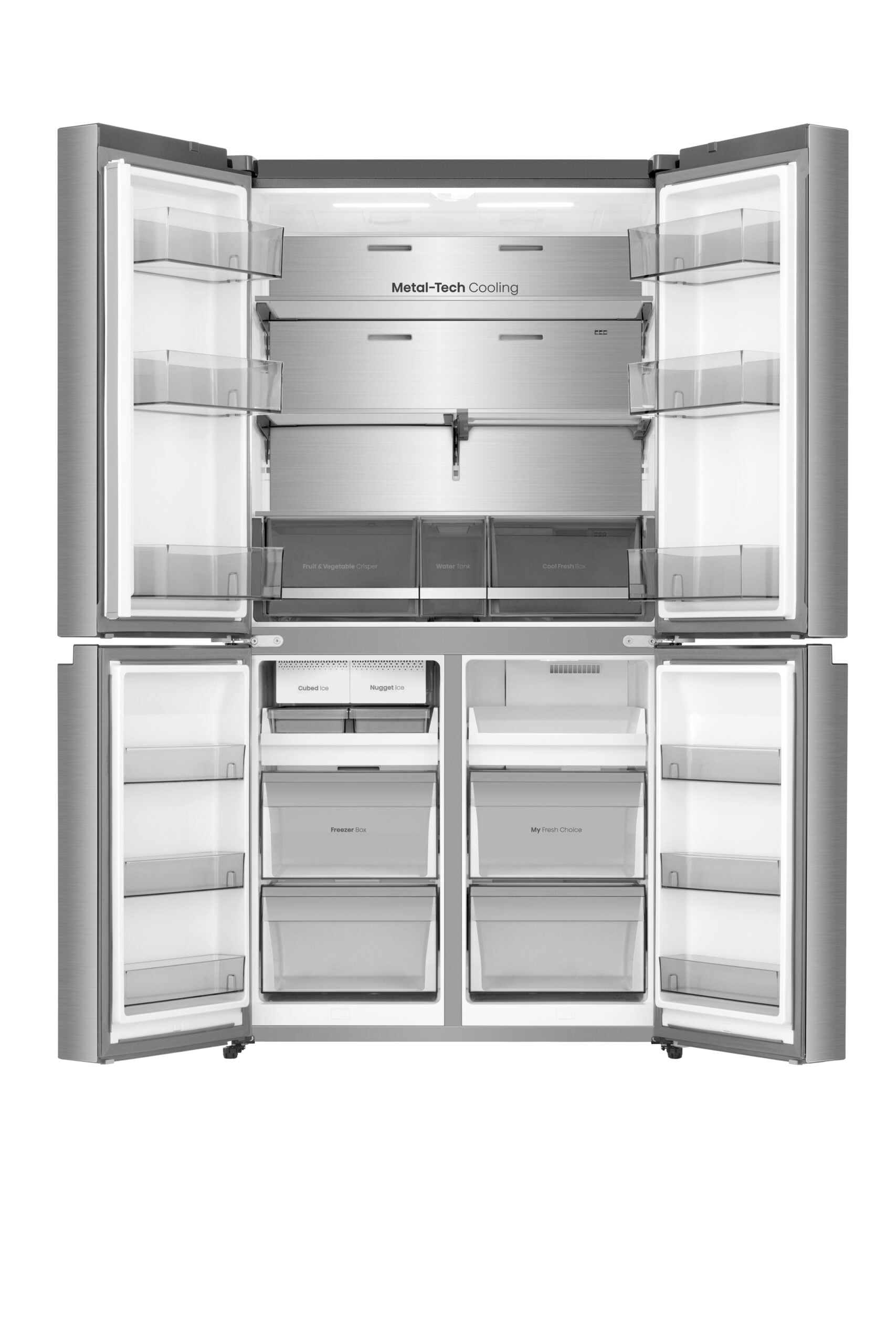 Hisense RQ5P640SYSD koel-vriescombinatie Vrijstaand 640 l Zilver, Roestvrijstaal - Afbeelding 3
