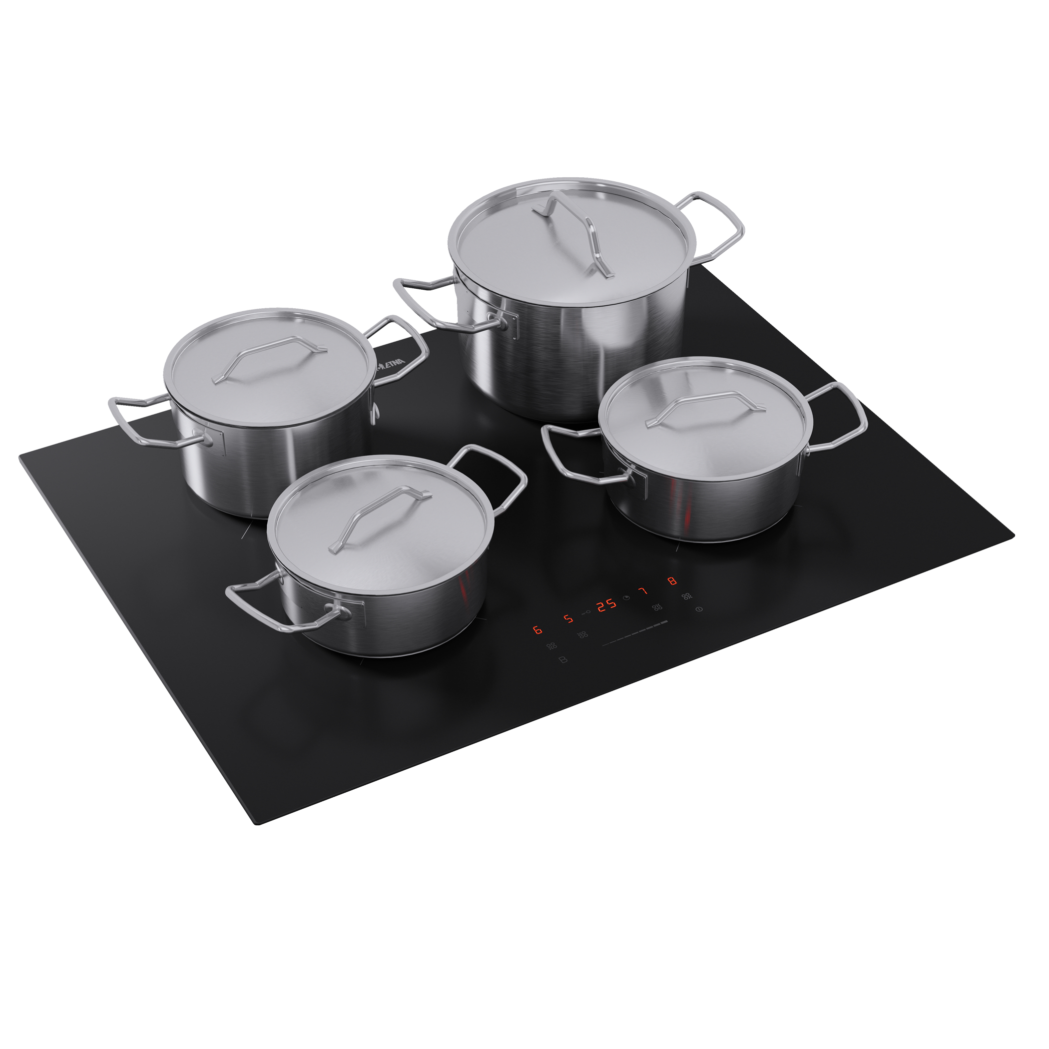 ETNA KI170ZT kookplaat Zwart Ingebouwd 70 cm Inductiekookplaat zones 4 zone(s) - Afbeelding 5