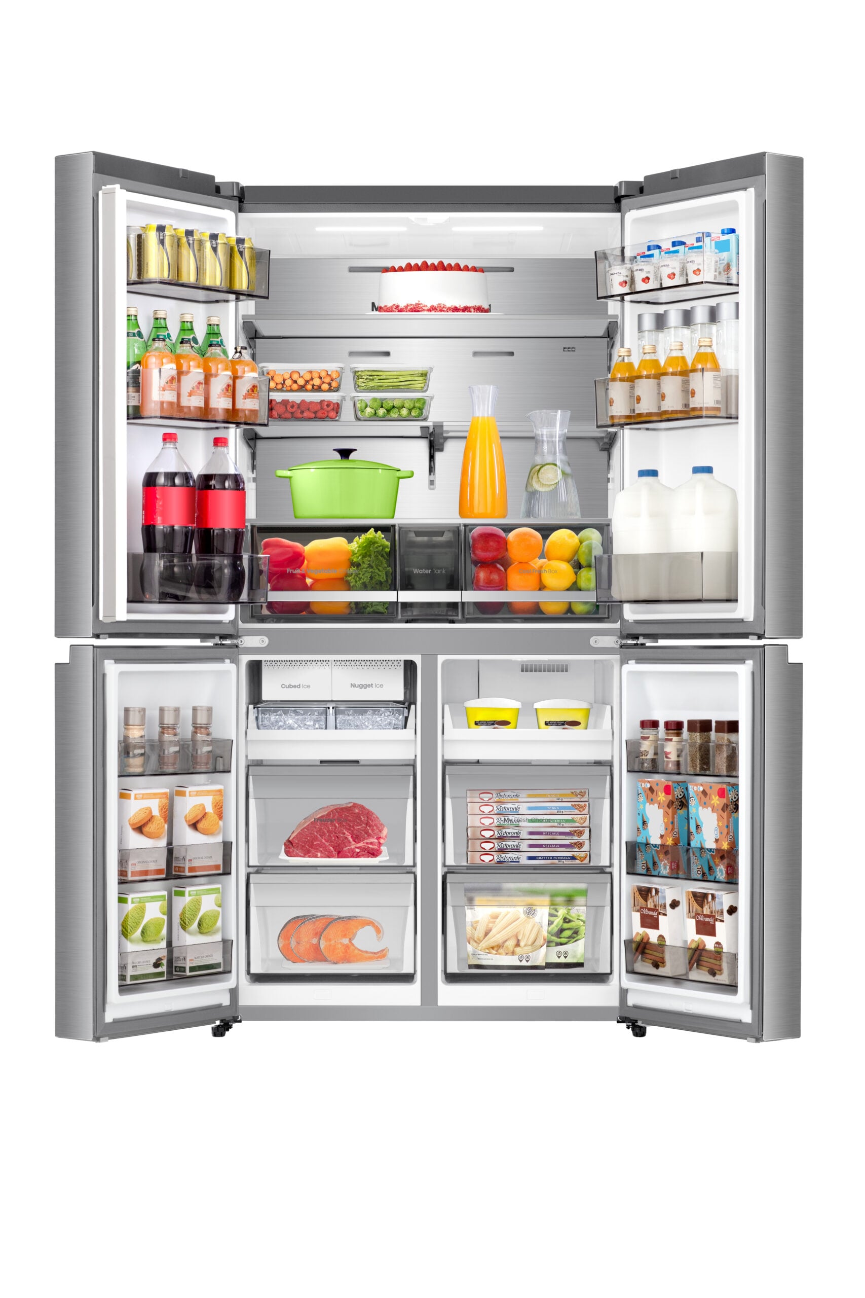 Hisense RQ5P640SYSD koel-vriescombinatie Vrijstaand 640 l Zilver, Roestvrijstaal - Afbeelding 5