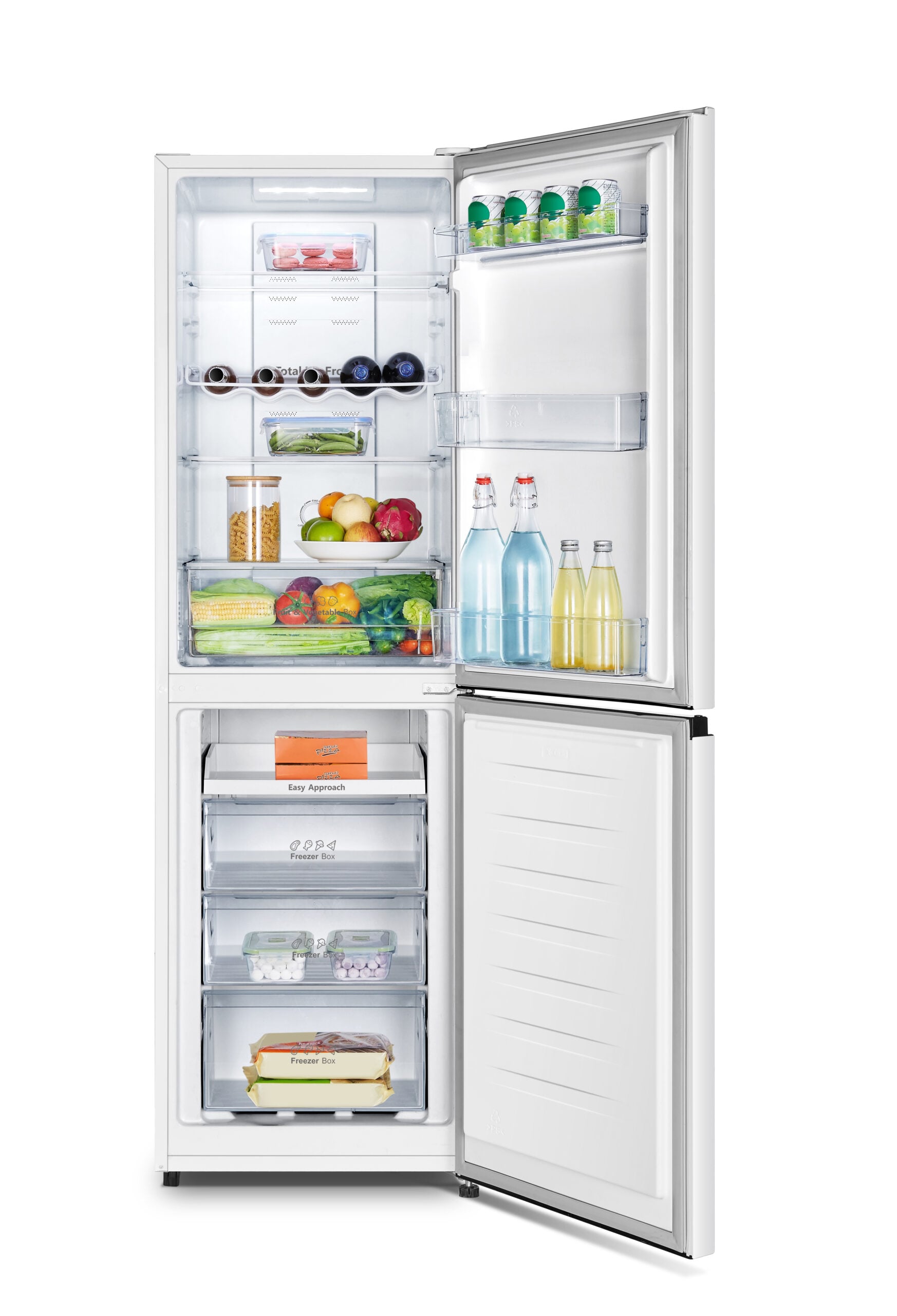 Hisense RB327N4BWE koel-vriescombinatie Vrijstaand 256 l Wit Verpakkingsschade DHZ4762 - Afbeelding 6