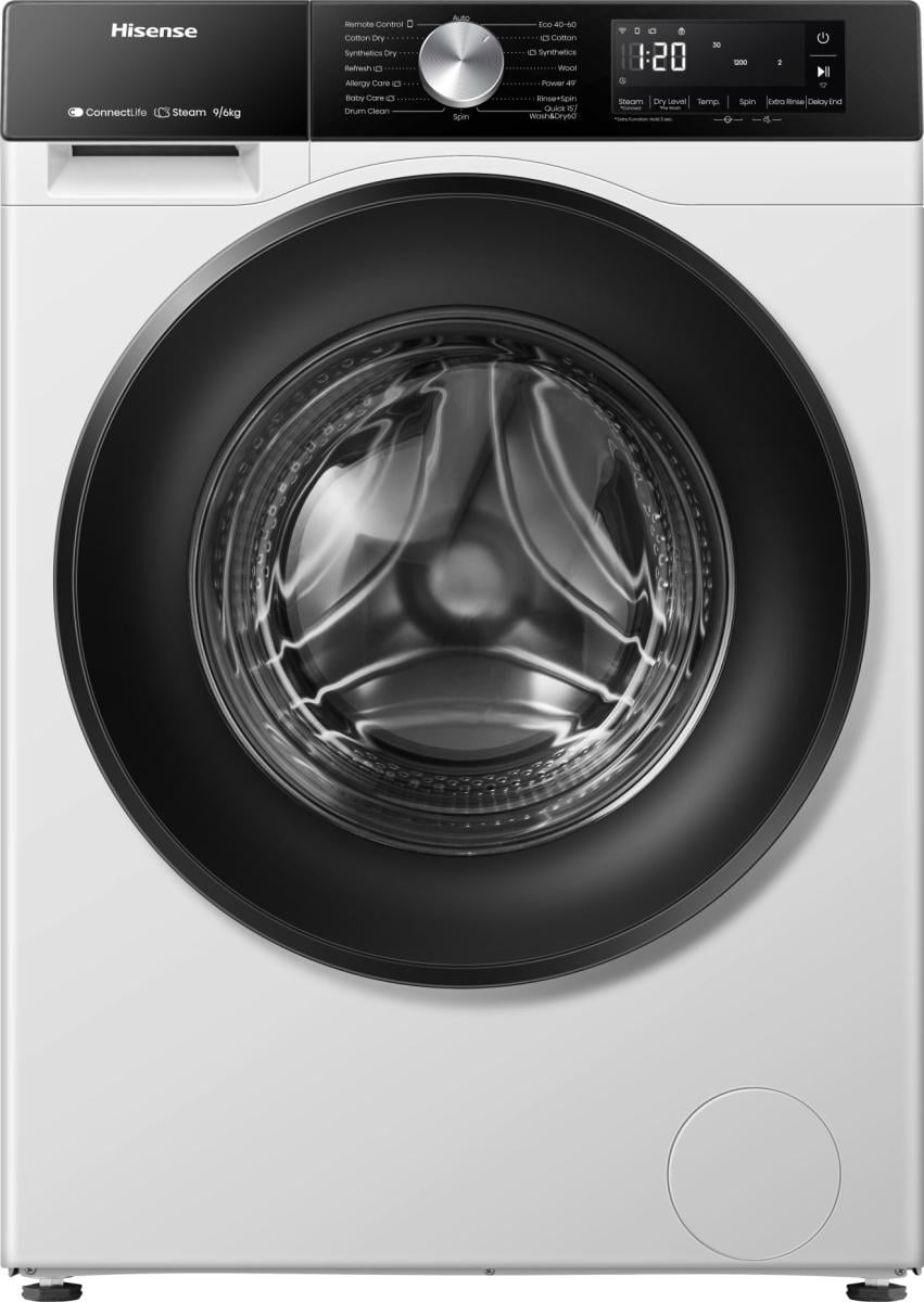 Hisense WD3S9043BW3 Was-droogcombinatie Vrijstaand Voorlader Wit Verpakkingsschade DHZ4793 - Afbeelding 9