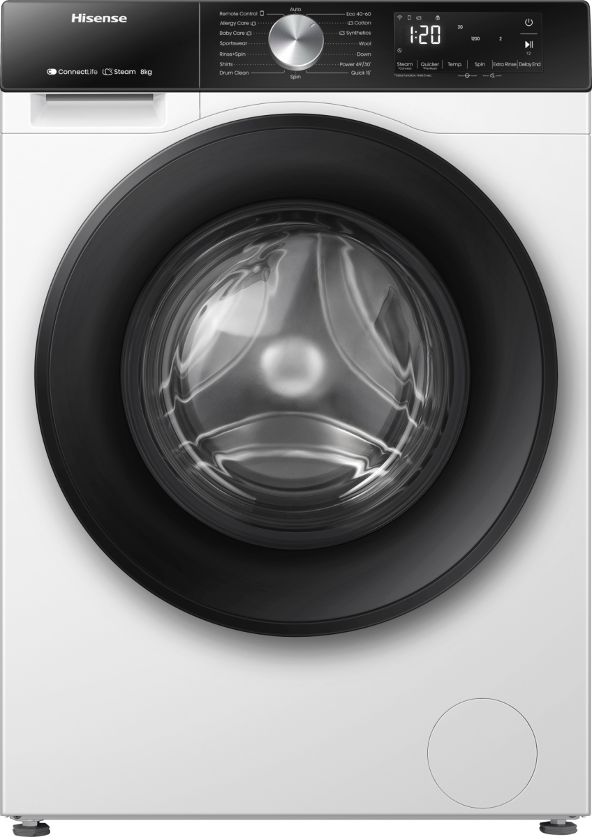 Hisense WF3S8043BW3 wasmachine Voorlader 8 kg 1400 RPM Wit EWO4743