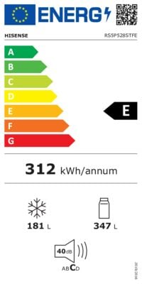 Hisense RS5P528STFE amerikaanse koelkast Vrijstaand 528 l Zwart / Black Steel - Afbeelding 2