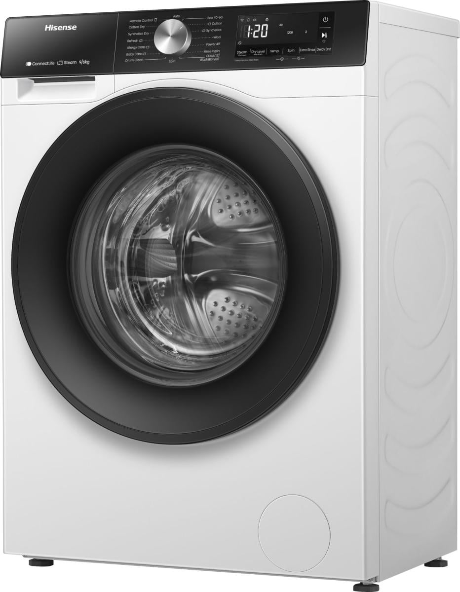 Hisense WD3S9043BW3 Was-droogcombinatie Vrijstaand Voorlader Wit Verpakkingsschade DHZ4793 - Afbeelding 5