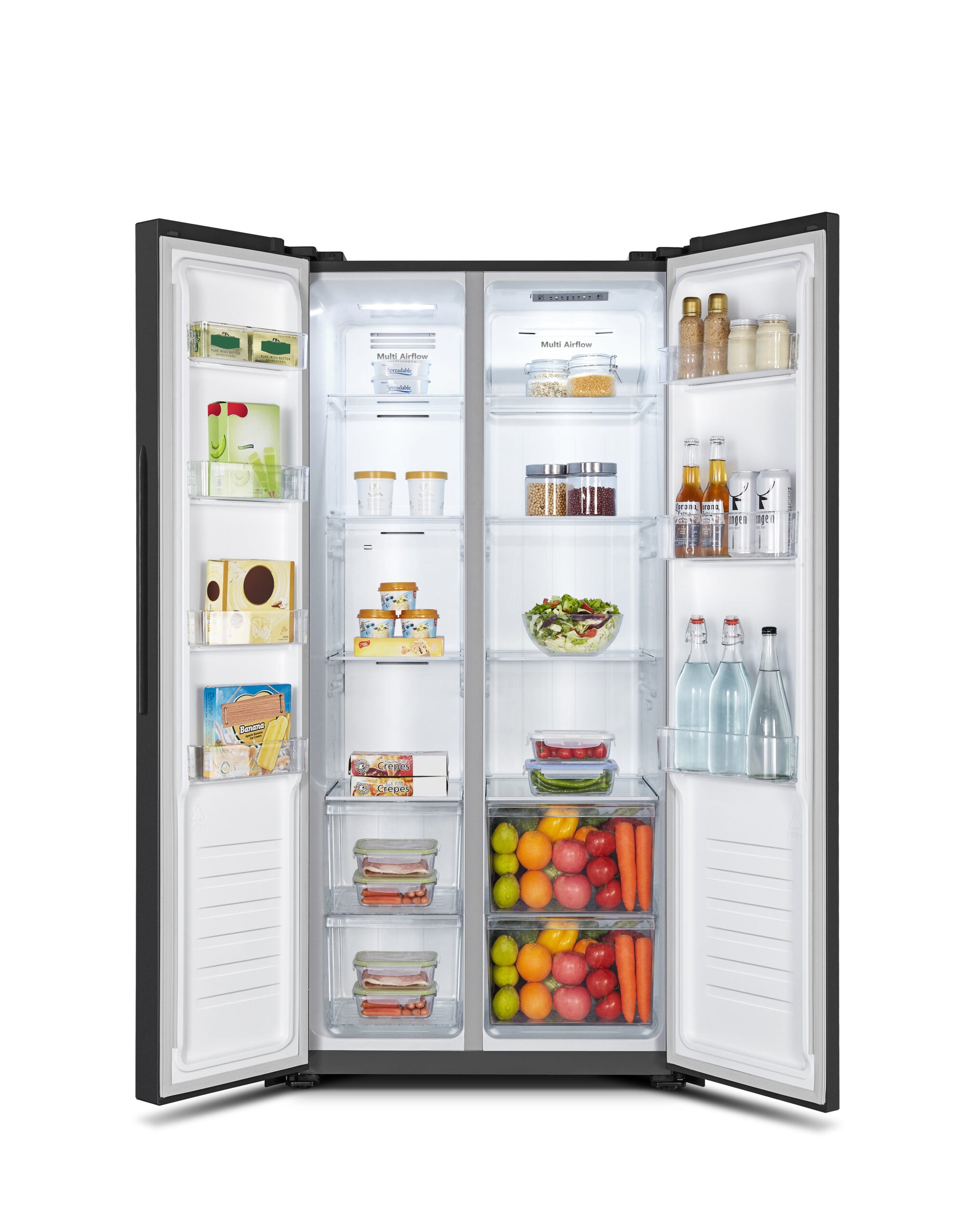 Fridgemaster MS83430EB amerikaanse koelkast Vrijstaand 441 l Zwart Verpakkingsschade DHZ4750 - Afbeelding 6
