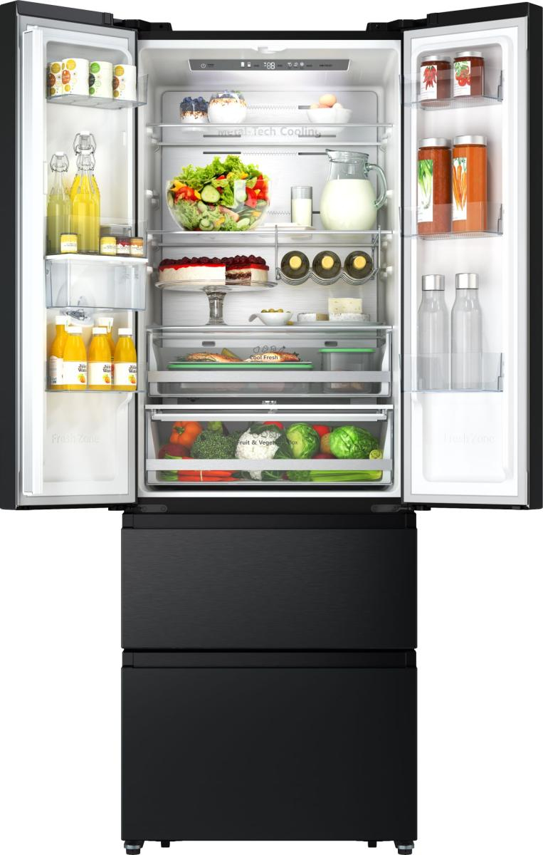 Hisense RF632N4WFE amerikaanse koelkast Vrijstaand 485 l Zwart Verpakkingsschade DHZ4770 - Afbeelding 5