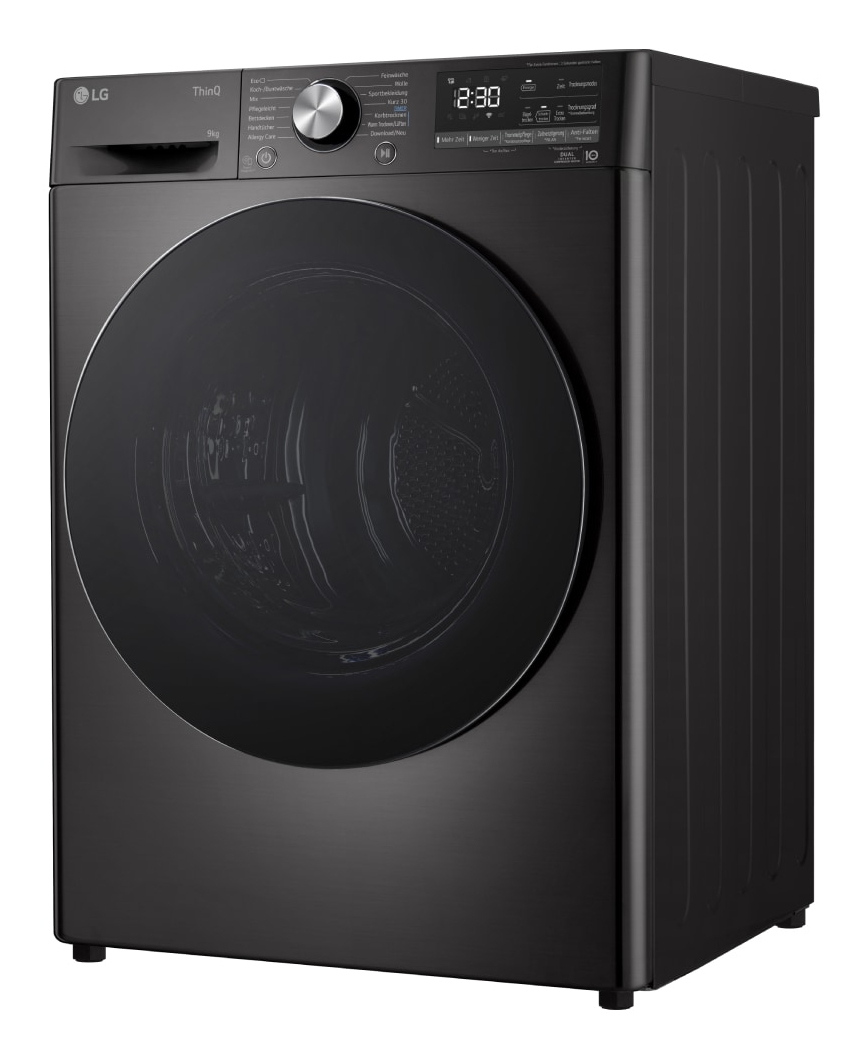 LG RT90V9B wasdroger Vrijstaand Voorlader 9 kg Zwart EWO4715 - Afbeelding 10
