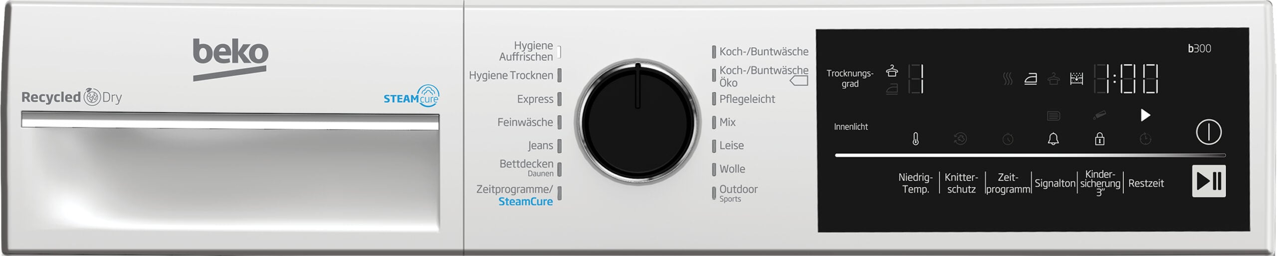 Beko B3T42240S wasdroger Vrijstaand Voorlader 8 kg Wit - Afbeelding 4