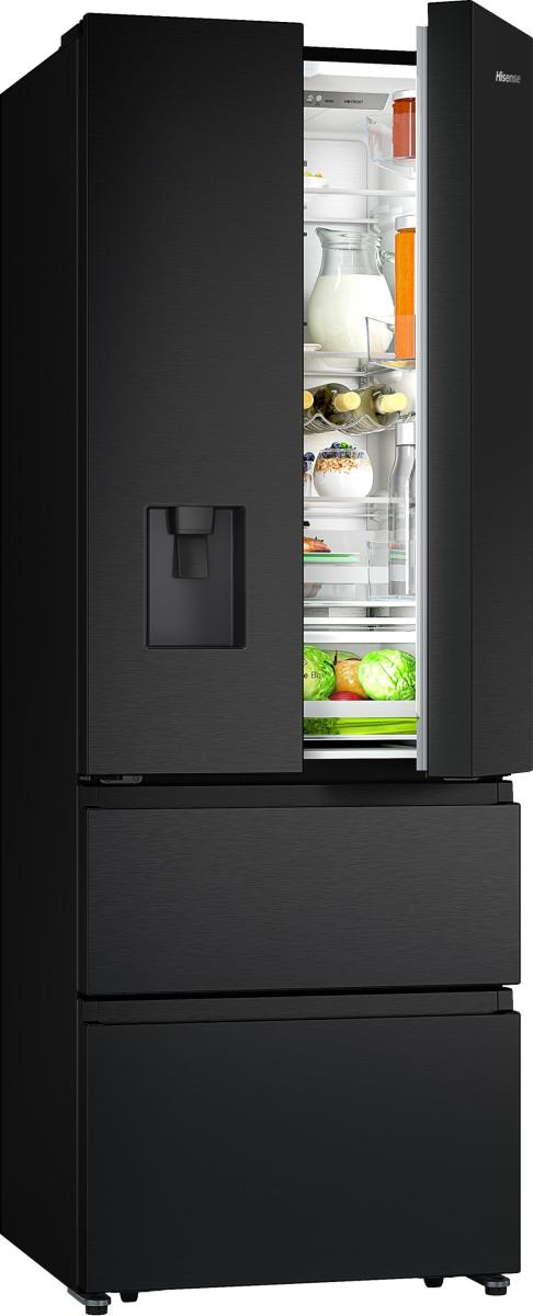 Hisense RF632N4WFE amerikaanse koelkast Vrijstaand 485 l Zwart Verpakkingsschade DHZ4770 - Afbeelding 3