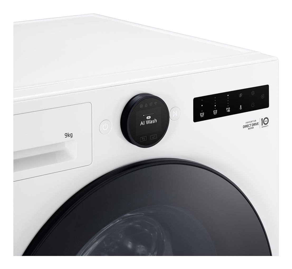 LG F4WX809YC wasmachine Voorlader 9 kg 1400 RPM Wit DHZ4961 VERPAKKINGSCHADE - Afbeelding 5