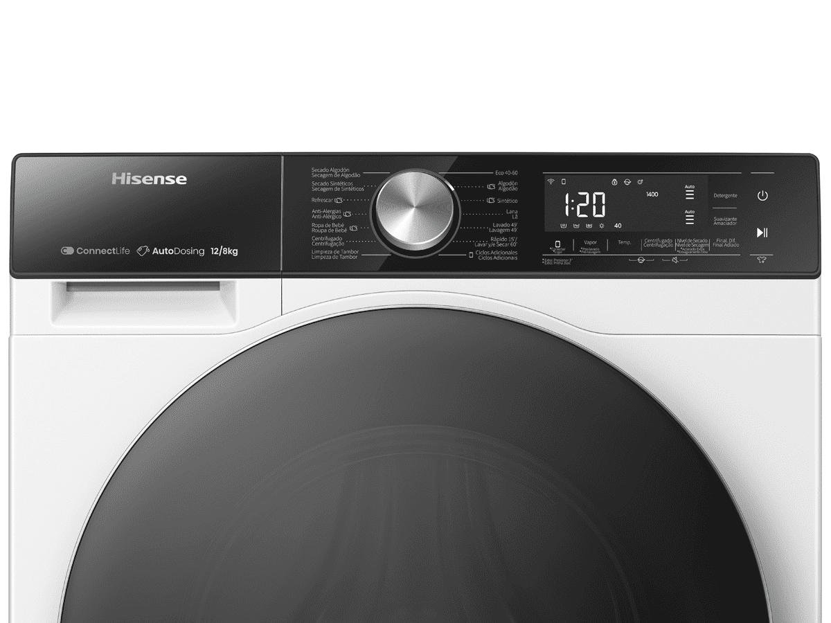 Hisense WD5S1245BW Was-droogcombinatie Vrijstaand Voorlader Wit - EWO4902 - Afbeelding 9