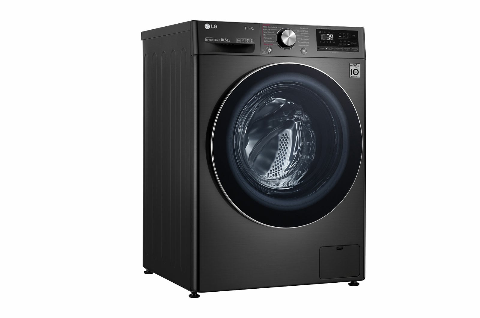 LG F6WV710P2S wasmachine Voorlader 10,5 kg 1600 RPM Zwart, Roestvrijstaal - Afbeelding 10