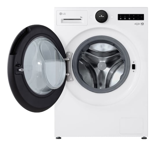 LG F4WX809YC wasmachine Voorlader 9 kg 1400 RPM Wit DHZ4961 VERPAKKINGSCHADE - Afbeelding 3