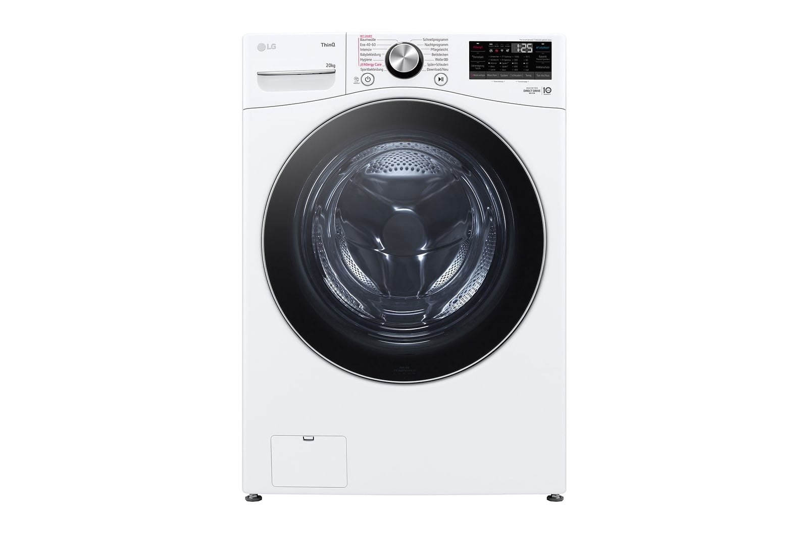 LG F0WVT202 wasmachine Voorlader 20 kg 1000 RPM Wit DHZ4952 VERPAKKINGSCHADE