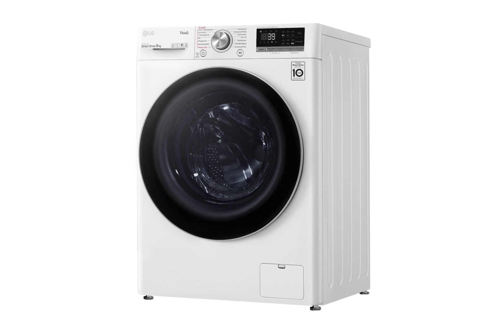 LG F6WV709P1 wasmachine Voorlader 9 kg 1560 RPM Zwart, Wit DHZ4966 VERPAKKINGSCHADE - Afbeelding 13