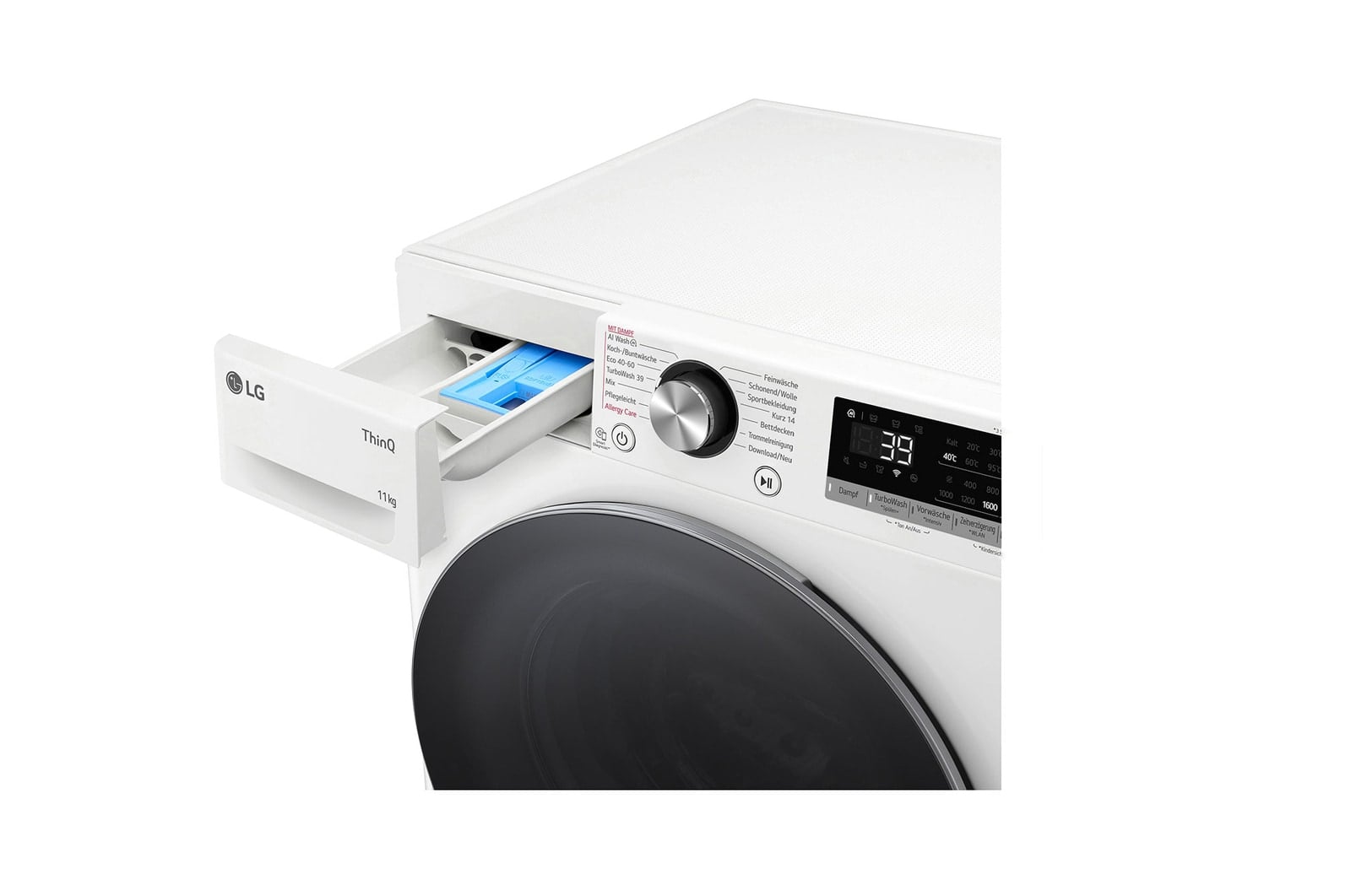 LG F6WR7011 wasmachine Voorlader 11 kg 1600 RPM Wit DHZ4963 VERPAKKINGSCHADE - Afbeelding 7