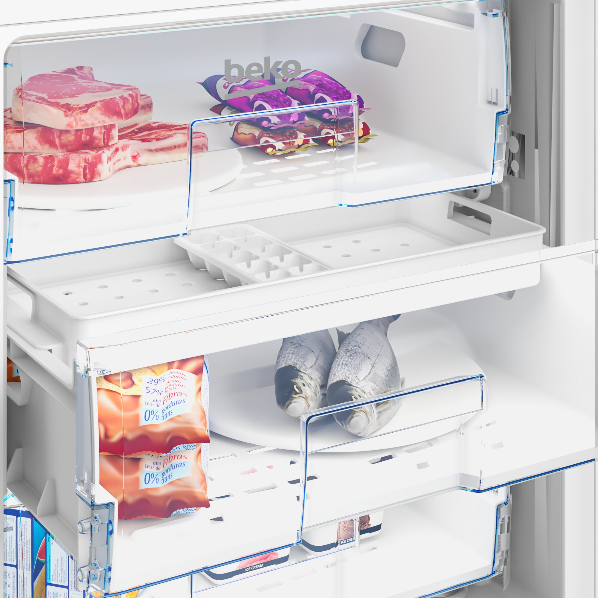 Beko BU1204N diepvriezer Vrieskast Ingebouwd 94 l Wit - Afbeelding 7