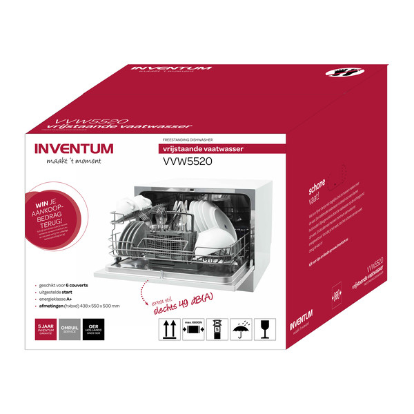 Inventum VVW5520 vaatwasser Aanrecht 6 couverts - Afbeelding 8