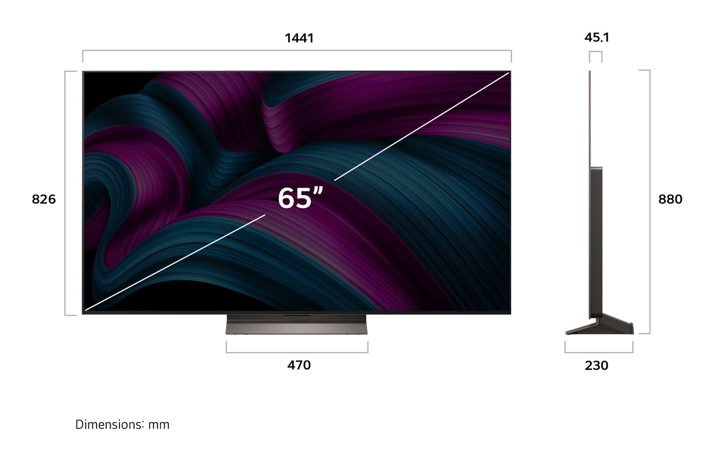 LG OLED evo AI OLED65C56LB 165,1 cm (65") 4K Ultra HD Smart TV Wifi Bruin DHZ5010 VERPAKKINGSCHADE - Afbeelding 12