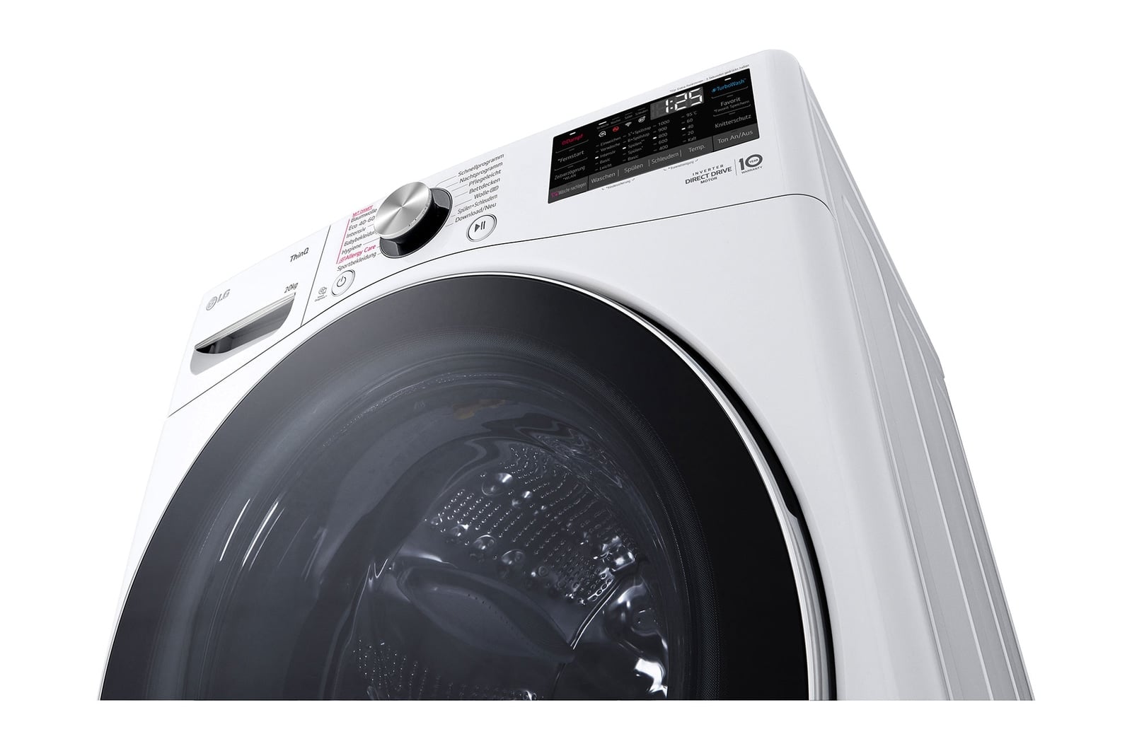 LG F0WVT202 wasmachine Voorlader 20 kg 1000 RPM Wit DHZ4952 VERPAKKINGSCHADE - Afbeelding 5