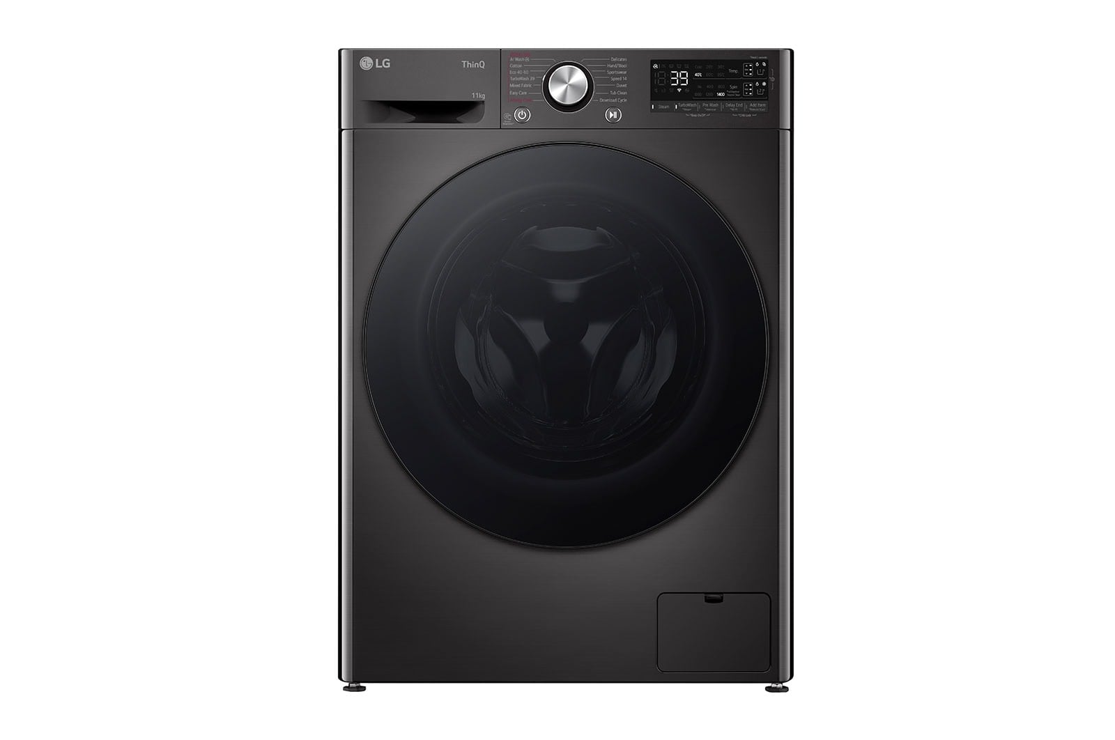 LG F4WR701YB wasmachine Voorlader 11 kg 1400 RPM Zwart, Platina - Afbeelding 18