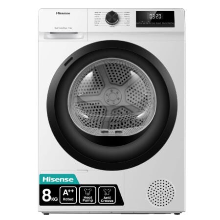 Hisense DH1Q802BW2 wasdroger Vrijstaand Voorlader 8 kg Wit EWO4864