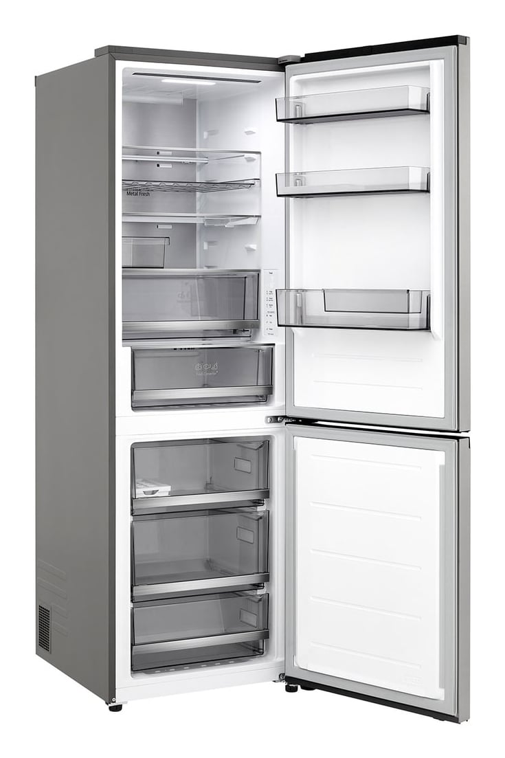 LG GBBS514AMB koel-vriescombinatie Vrijstaand 333 l Roestvrijstaal DHZ4972 VERPAKKINGSCHADE - Afbeelding 12