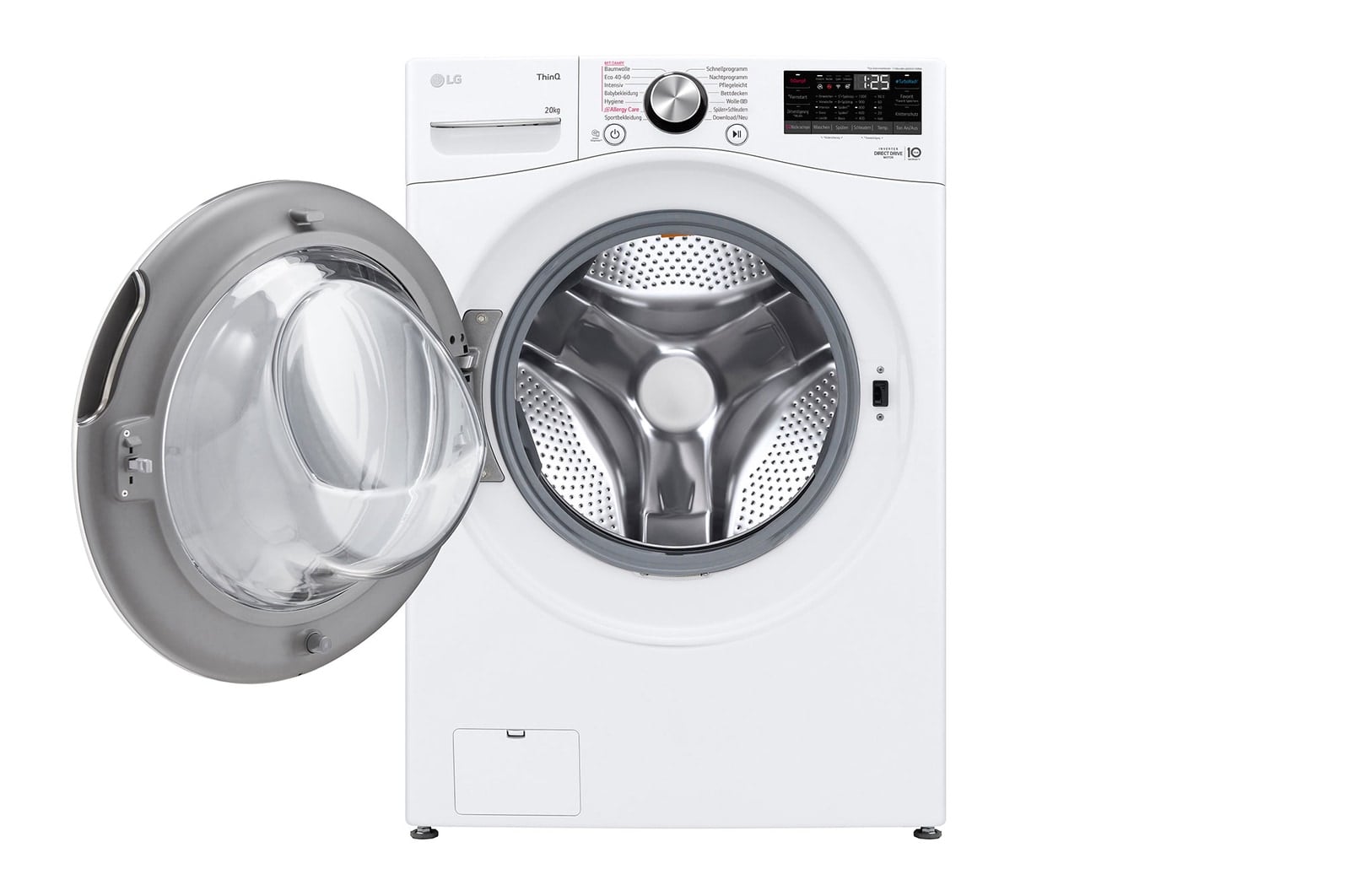 LG F0WVT202 wasmachine Voorlader 20 kg 1000 RPM Wit DHZ4952 VERPAKKINGSCHADE - Afbeelding 3