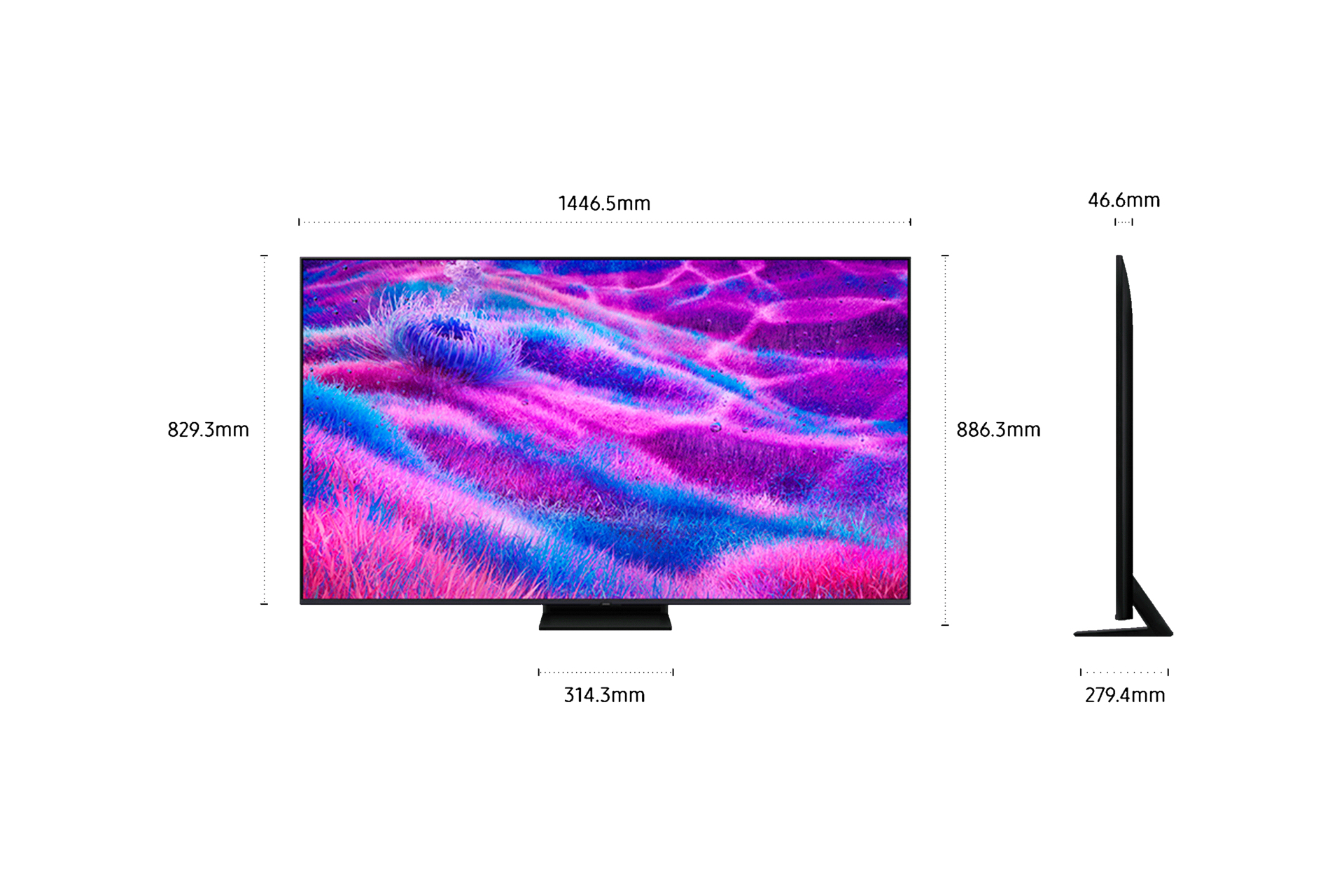 Samsung TQ65QN80FA 165,1 cm (65") 4K Ultra HD Smart TV Wifi Grijs DHZ5037 VERPAKKINGSCHADE - Afbeelding 6