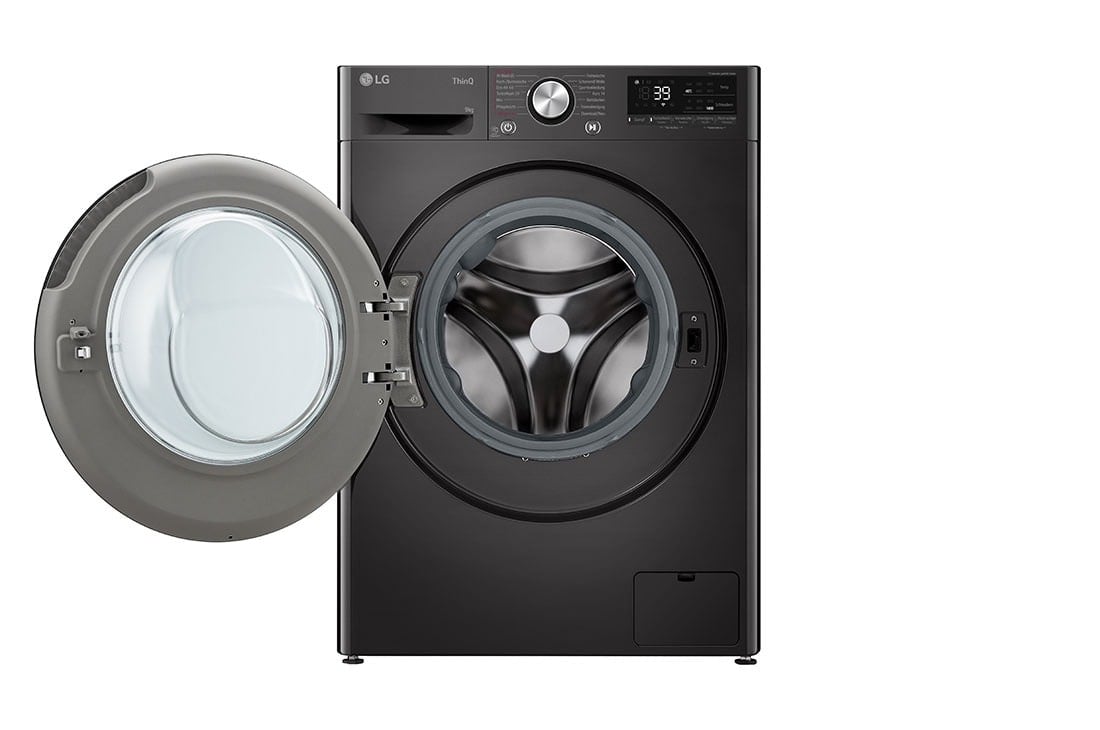 LG F4WR709YB wasmachine Voorlader 9 kg 1400 RPM Zwart DHZ4958 VERPAKKINGSCHADE - Afbeelding 3