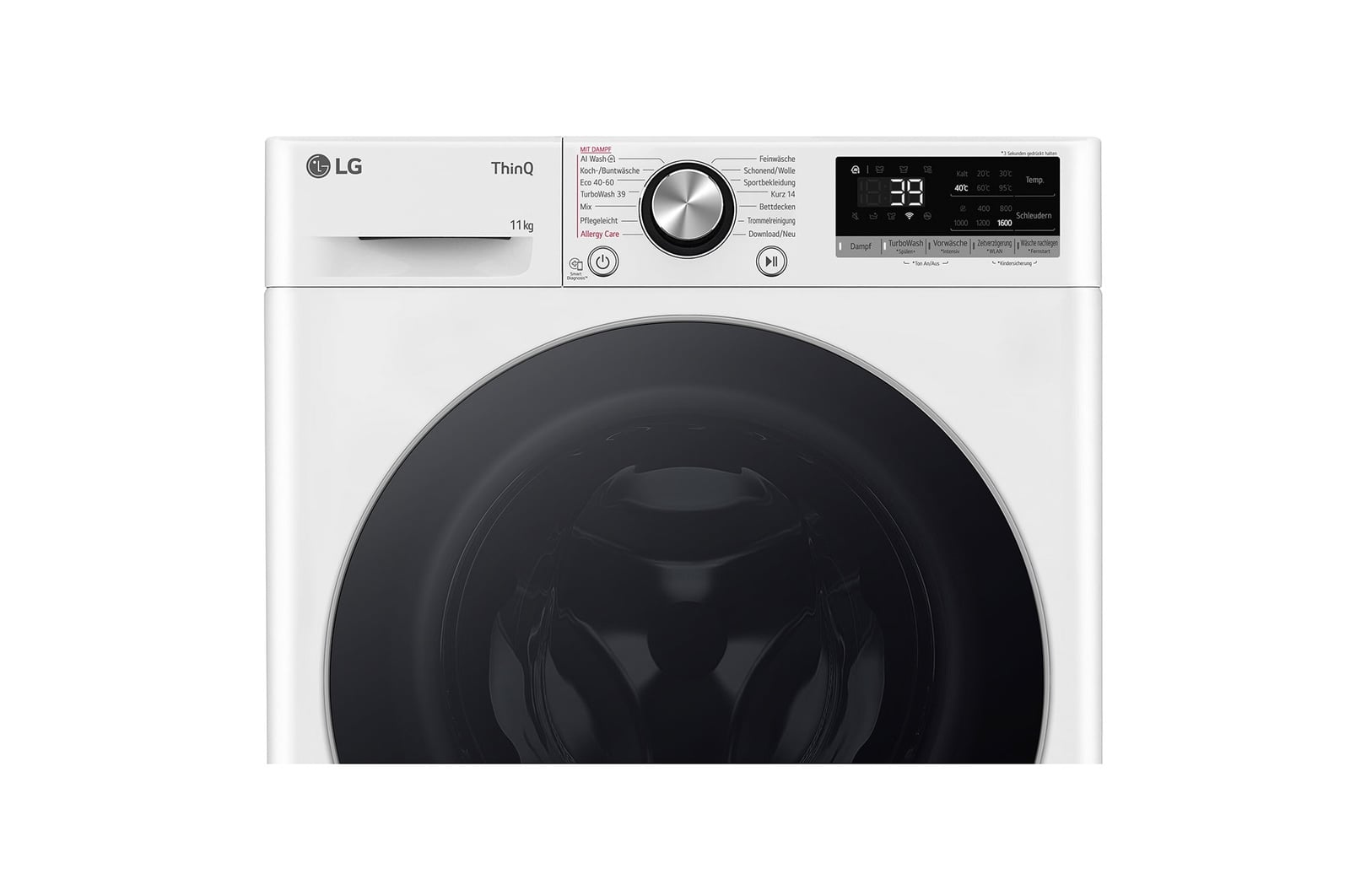 LG F6WR7011 wasmachine Voorlader 11 kg 1600 RPM Wit DHZ4963 VERPAKKINGSCHADE - Afbeelding 5