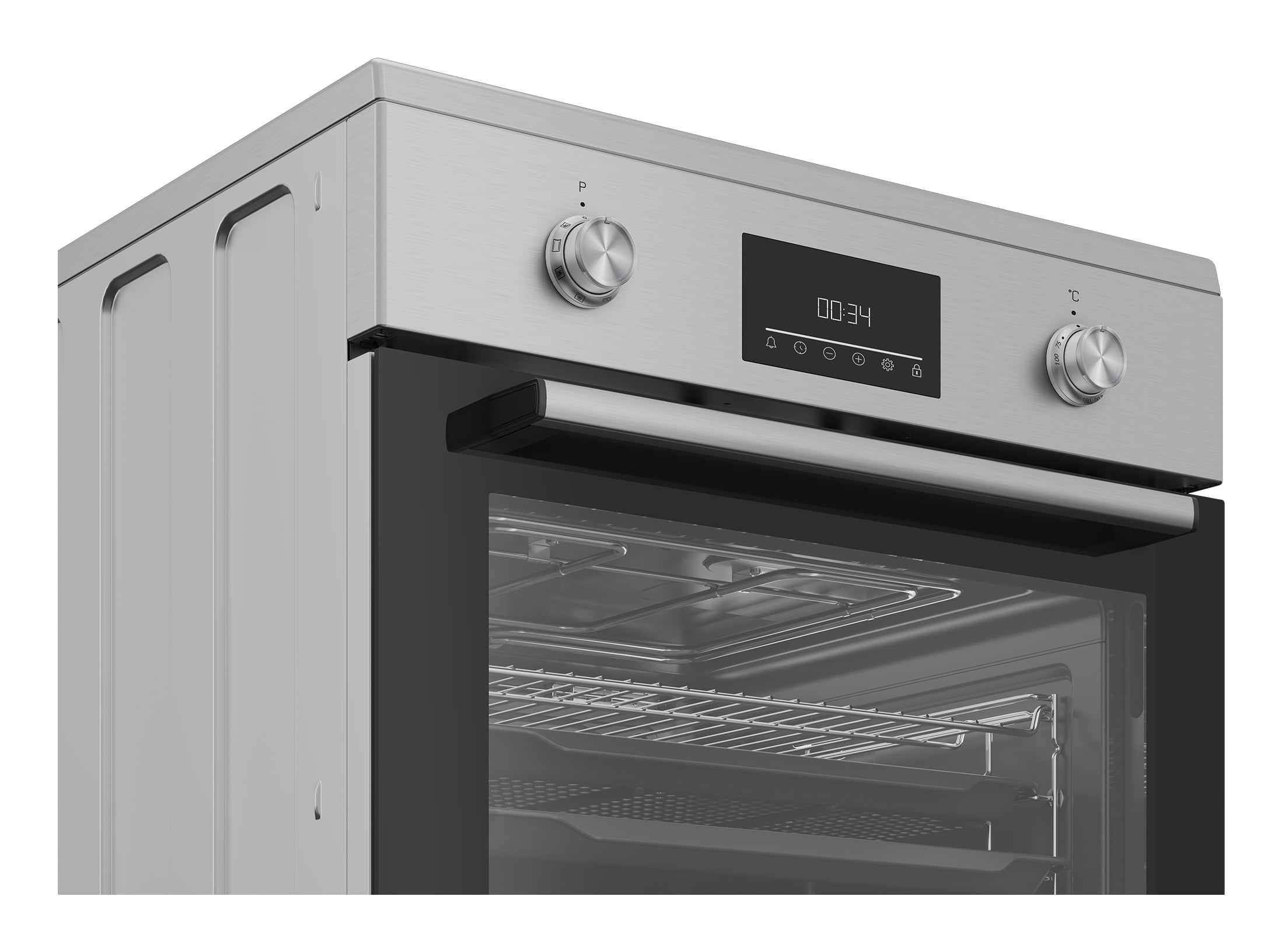 Beko FBMA6930GX Vrijstaand fornuis Electrisch Inductiekookplaat zones Zwart, Roestvrijstaal - Afbeelding 4
