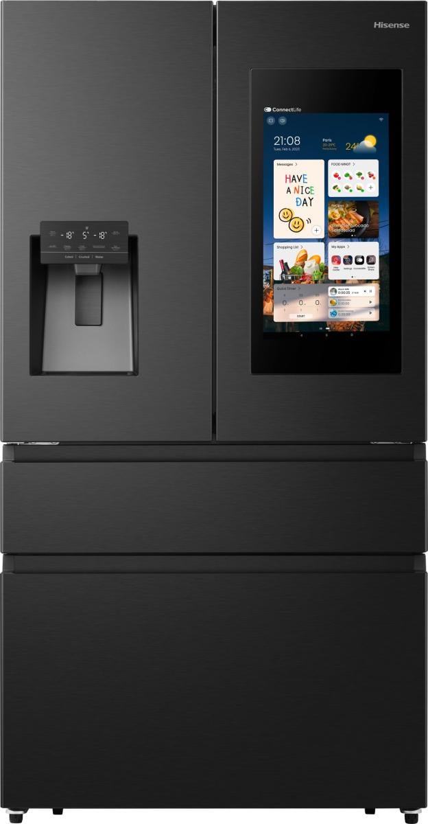 Hisense RF9P490GTFE koel-vriescombinatie Vrijstaand 553 l Zwart, Roestvrijstaal EWO4882