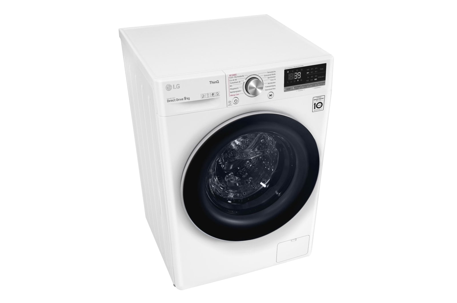 LG F6WV709P1 wasmachine Voorlader 9 kg 1560 RPM Zwart, Wit DHZ4966 VERPAKKINGSCHADE - Afbeelding 9