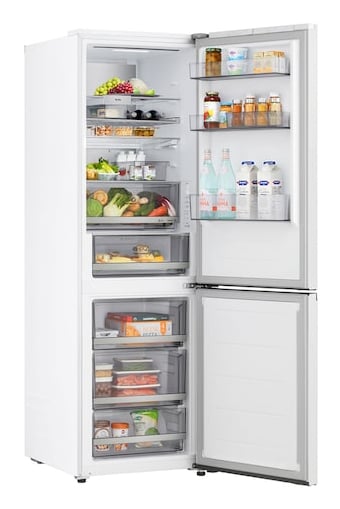 LG GBBS716ASW koel-vriescombinatie Vrijstaand 333 l Wit DHZ4974 VERPAKKINGSCHADE - Afbeelding 10