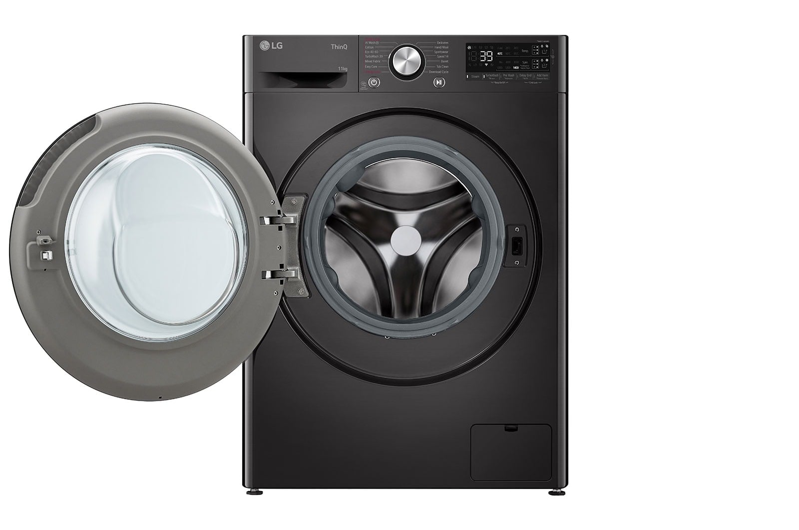 LG F4WR701YB wasmachine Voorlader 11 kg 1400 RPM Zwart, Platina - Afbeelding 3