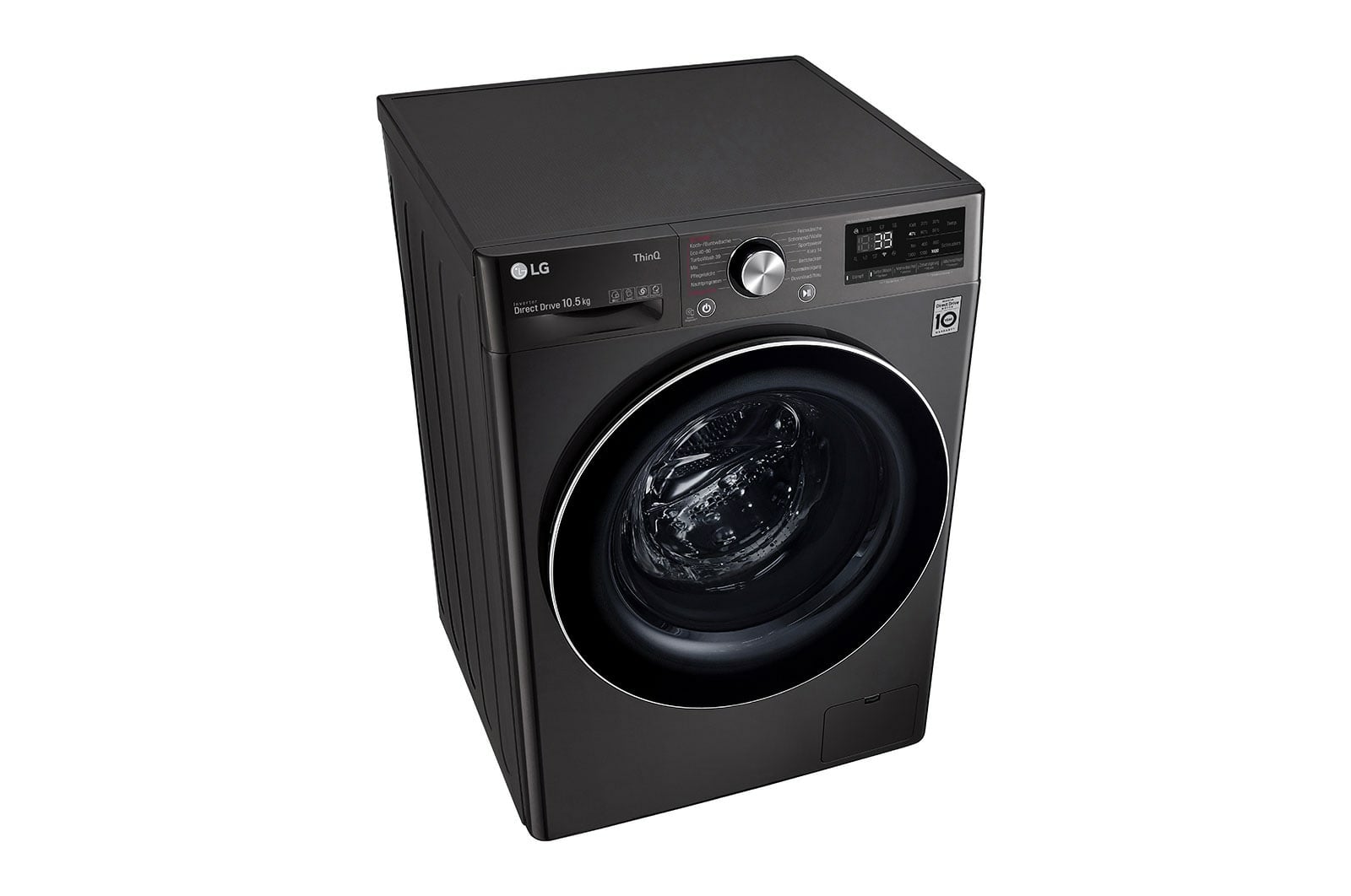 LG F6WV710P2S wasmachine Voorlader 10,5 kg 1600 RPM Zwart, Roestvrijstaal - Afbeelding 9
