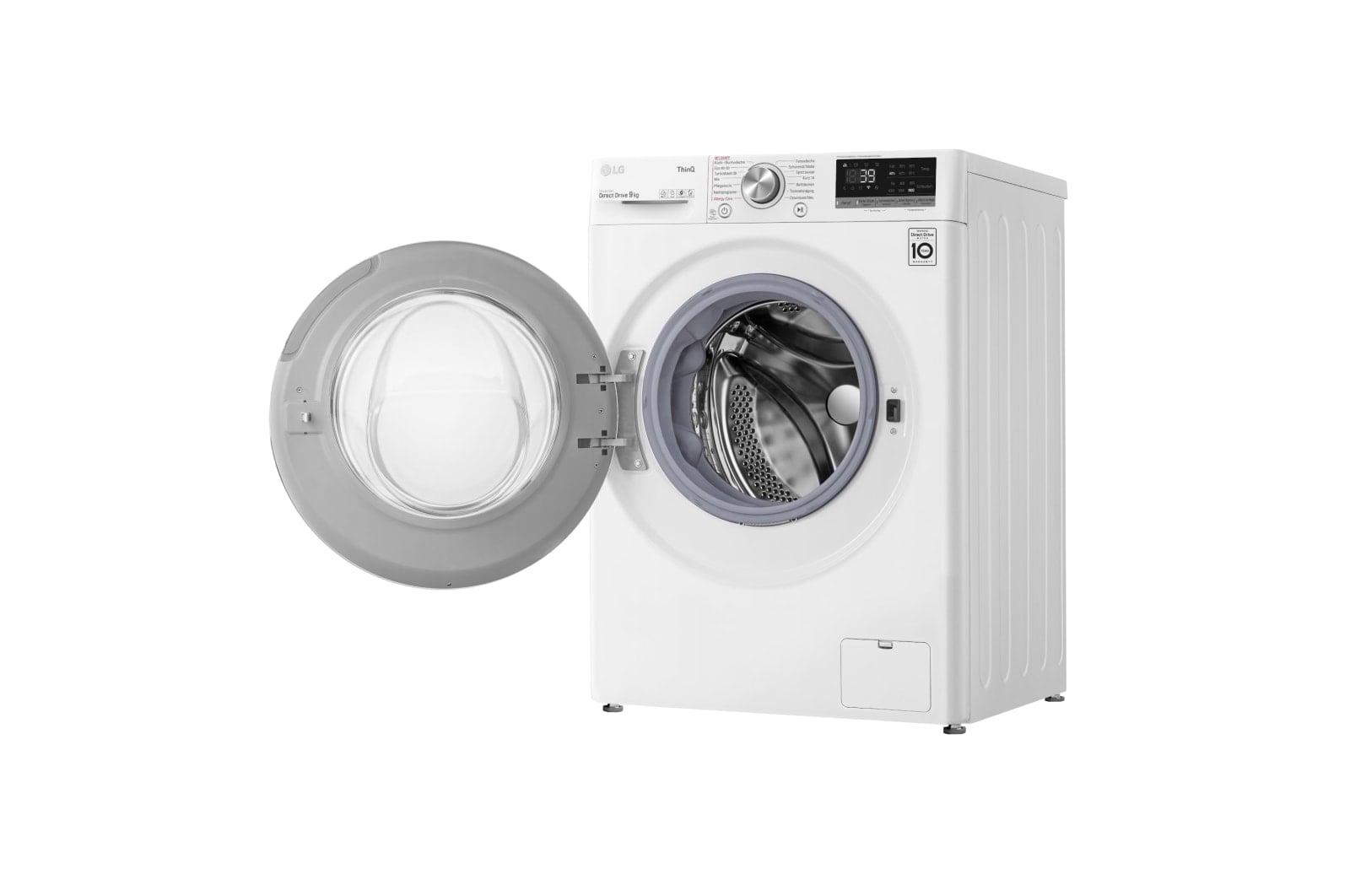 LG F6WV709P1 wasmachine Voorlader 9 kg 1560 RPM Zwart, Wit DHZ4966 VERPAKKINGSCHADE - Afbeelding 12