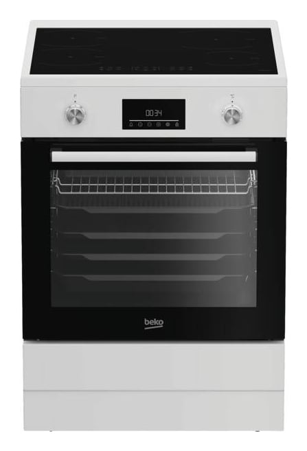Beko FBMA6930GW Vrijstaand fornuis Electrisch Inductiekookplaat zones Wit - Afbeelding 3